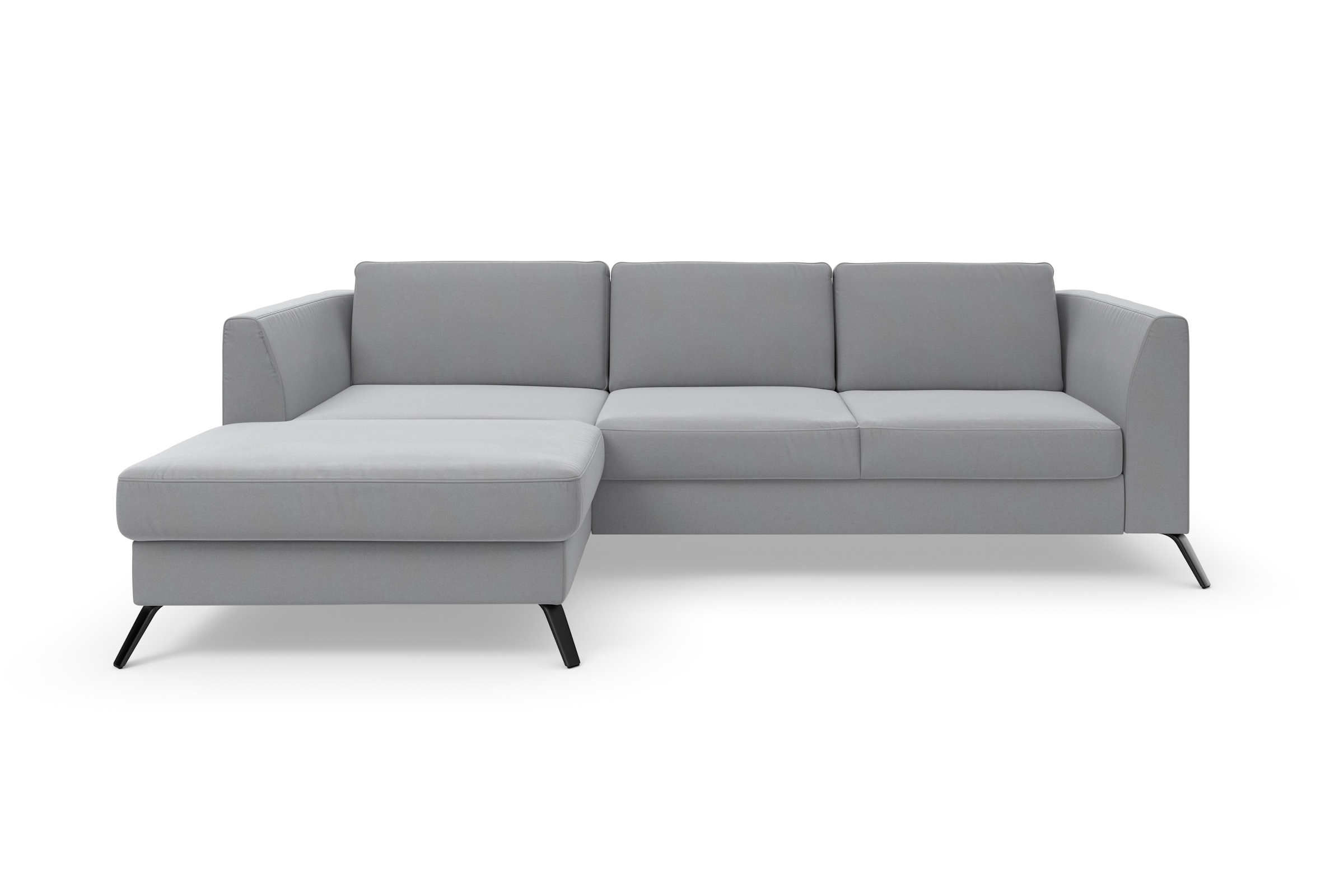 sit&more Ecksofa »Olsen L-Form«, inklusive Sitztiefenverstellung, wahlweise mit Bettfunktion, 15cm hoch