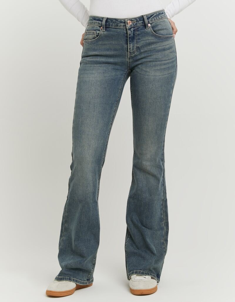 Tally Weijl Bootcut-Jeans »SPADESASSY2« Baumwollmischung, Low Waist