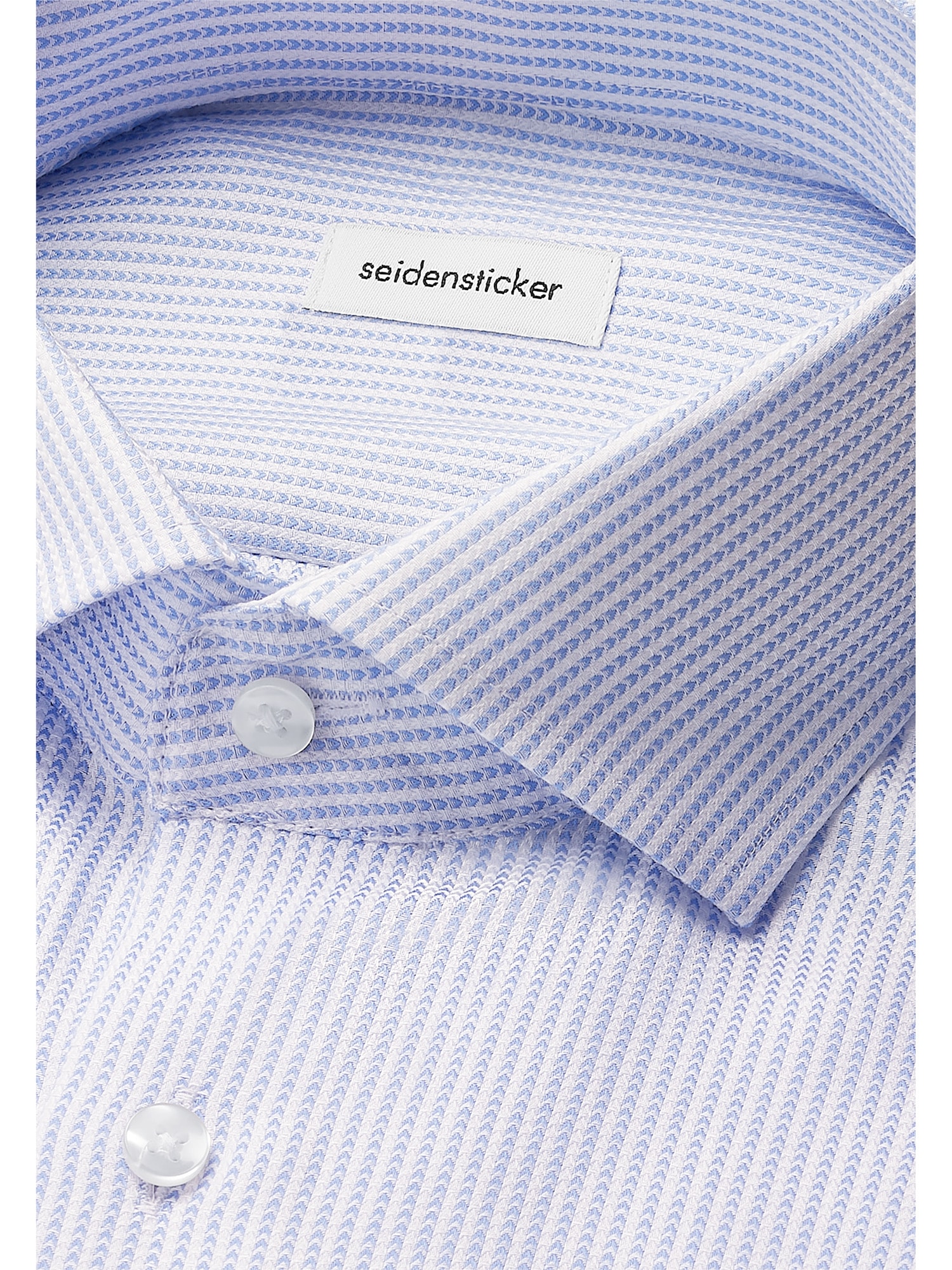 seidensticker Businesshemd »Schwarze Rose«, Slim 1/1 Kentkragen Struktur