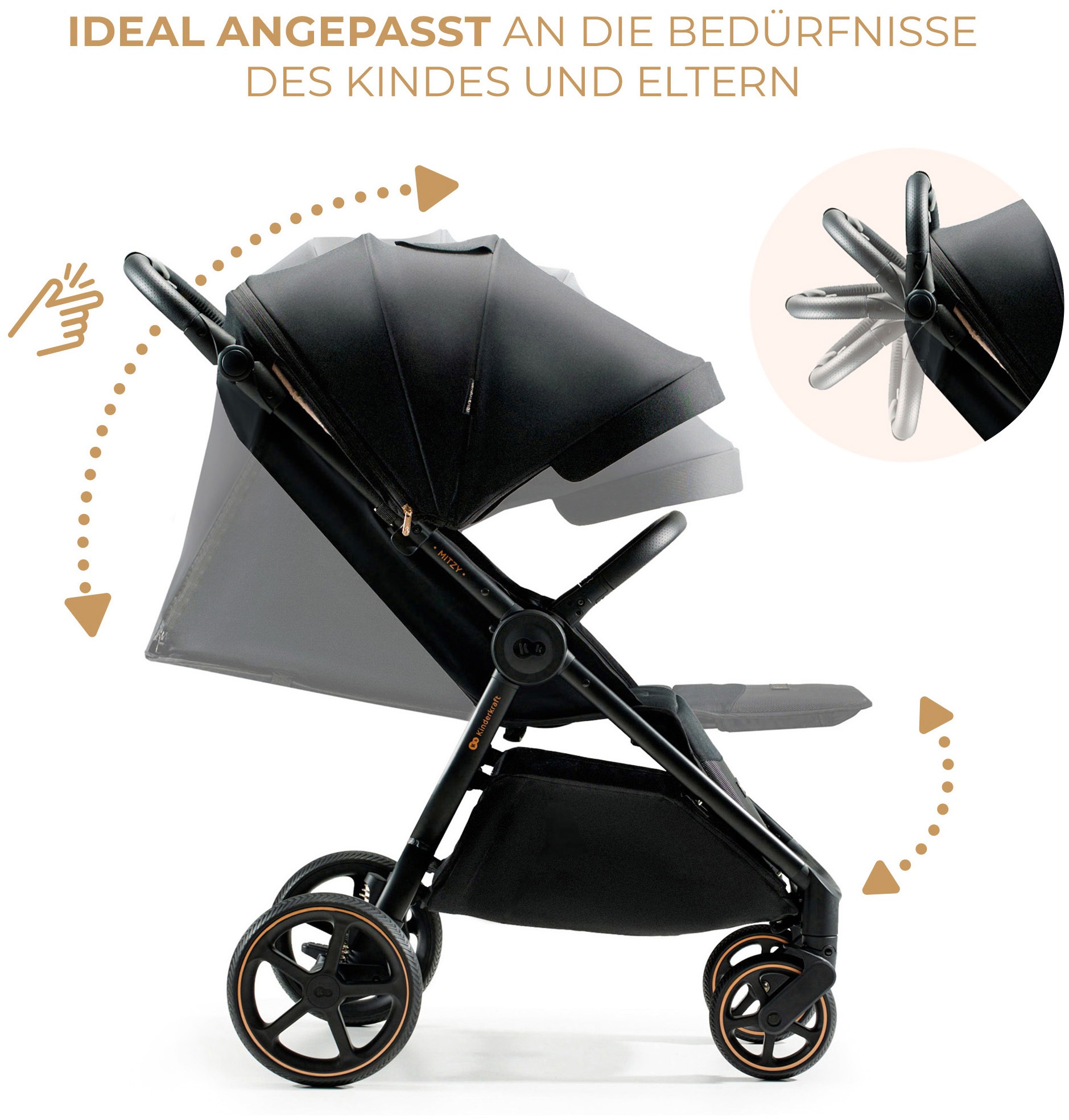 Kinderkraft Kinder-Buggy »MITZY« 27 kg