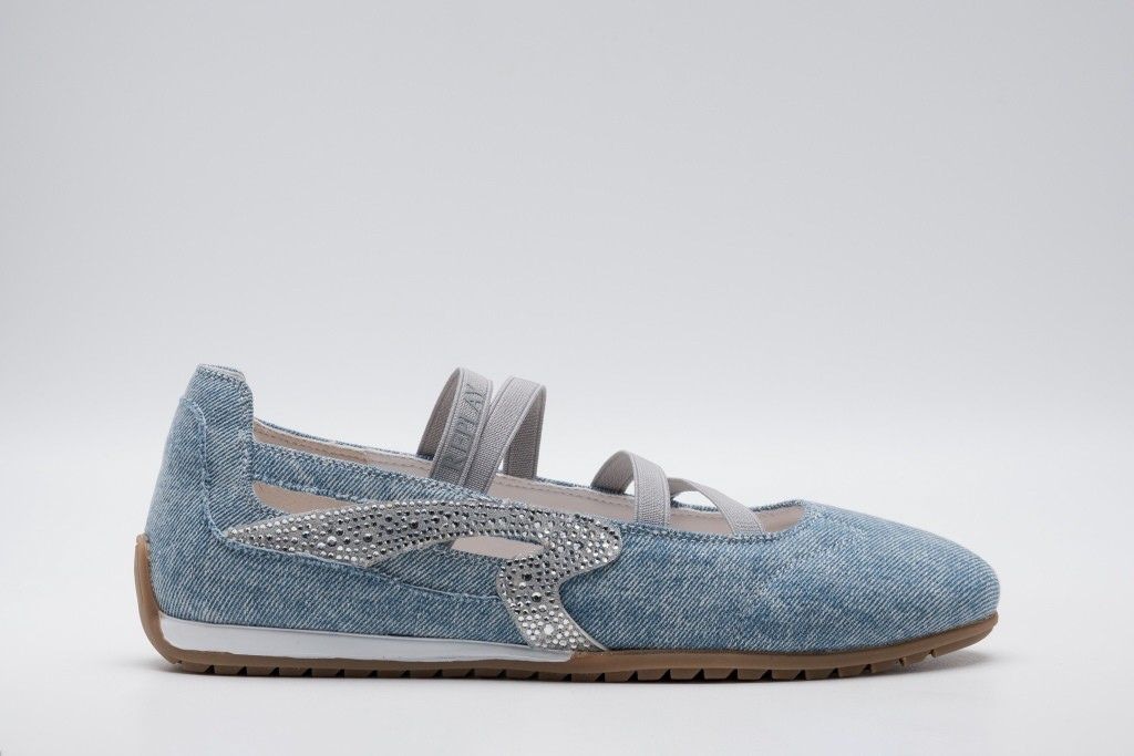 Replay Sneaker Ballerinas  Slipper, Sommerschuh, Schlupfschuh mit seitlichen Strasssteinchen