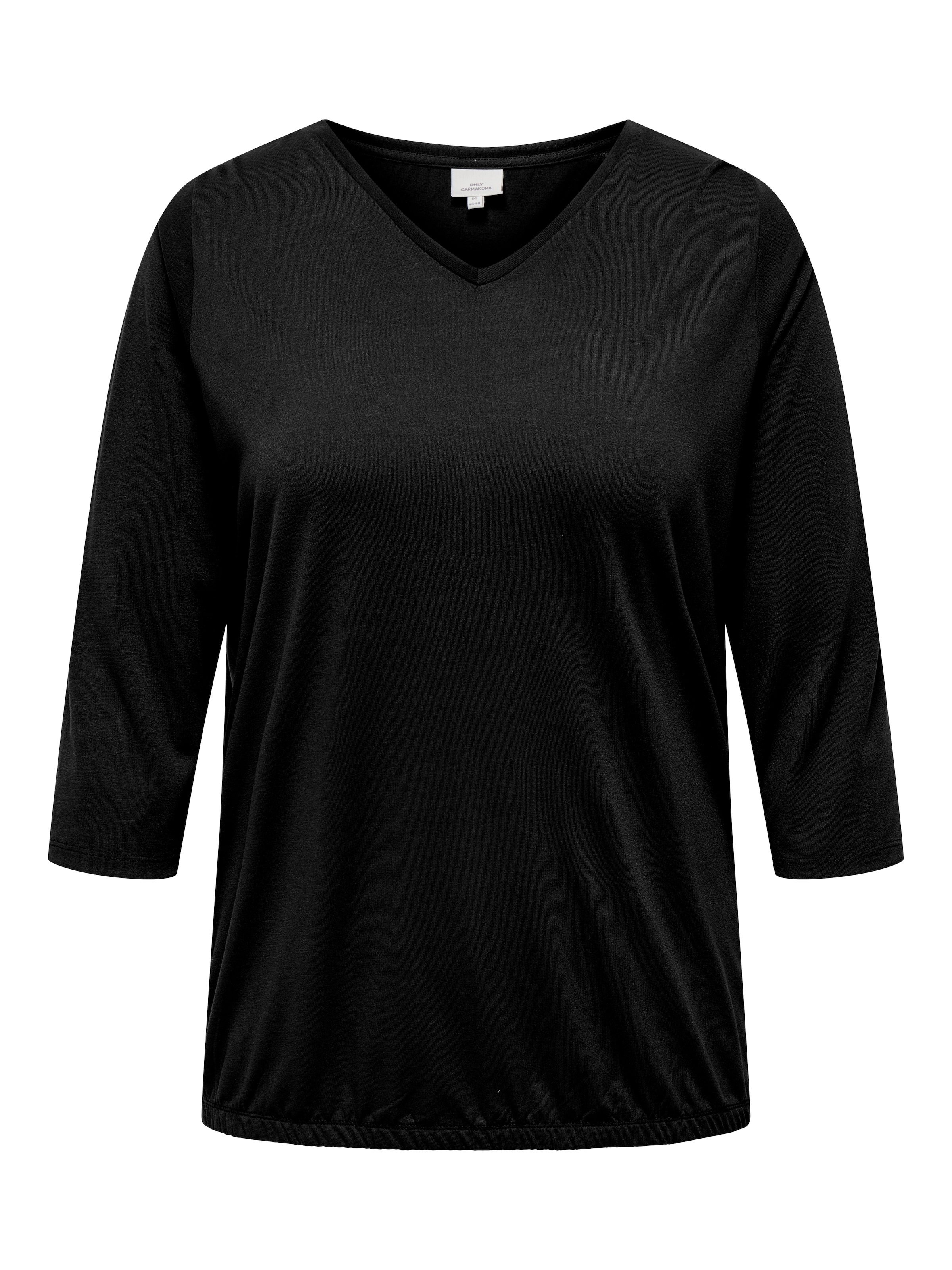 ONLY CARMAKOMA 3/4-Arm-Shirt »CARCARLINNE V-NECK 3/4 TOP JRS BF«