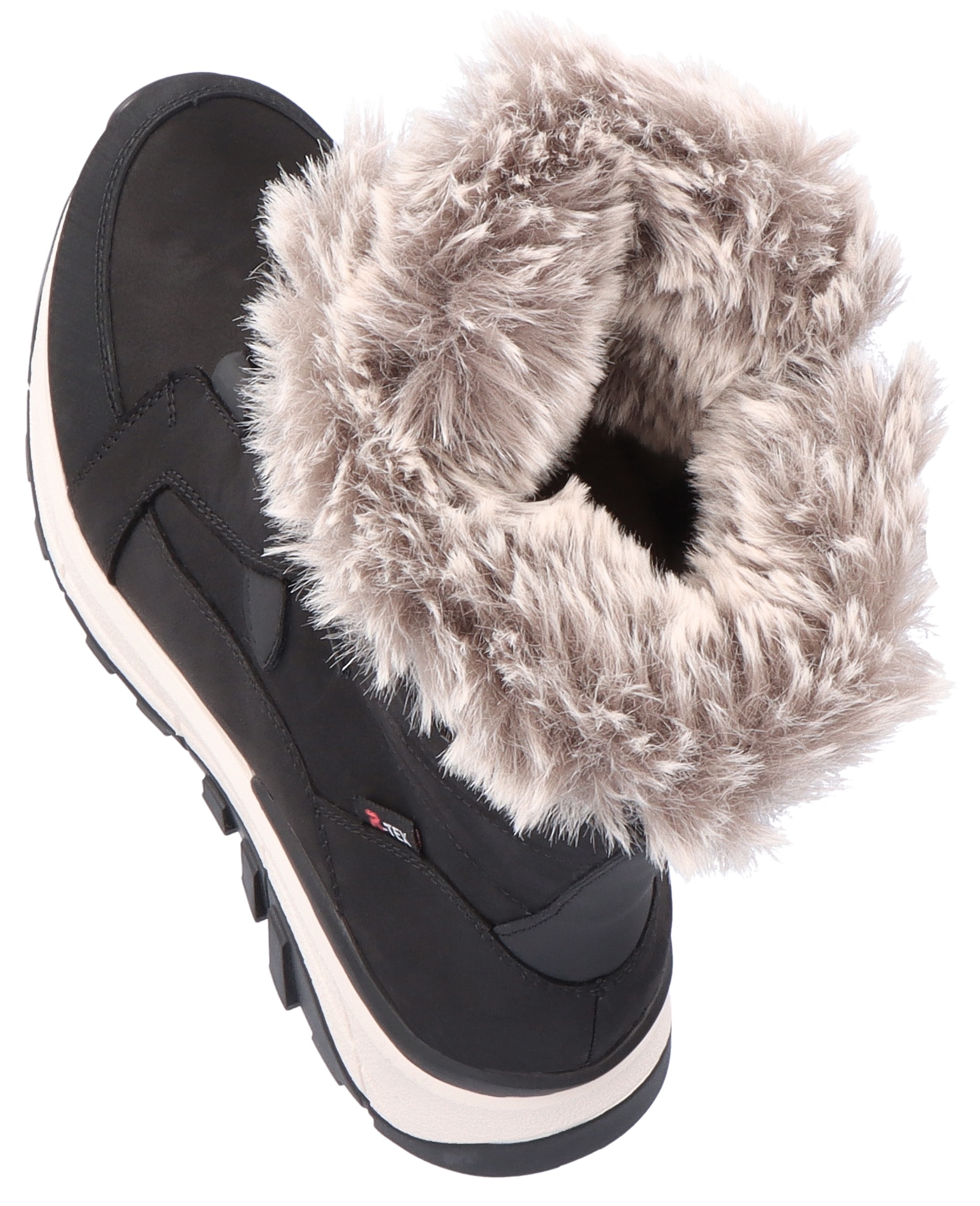 RIEKER Sport Winterboots, Schneeboots, Winterboots mit Lammwollfutter, Fiber Grip Laufsohle