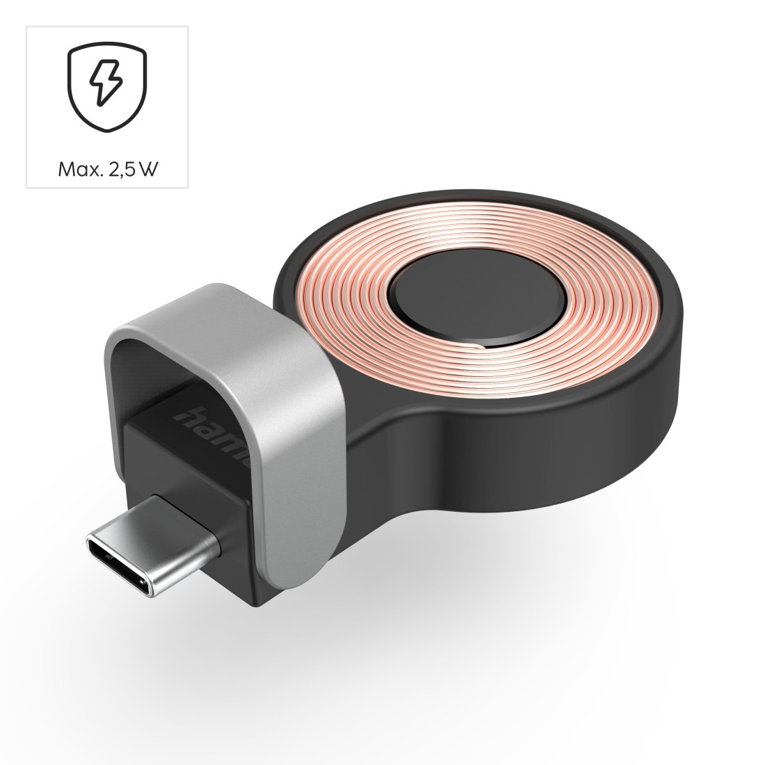 Hama USB-Ladegerät »Kabelloses Ladegerät für jede Apple Watch, mit USB-C  Anschluss«, (1 St.), Wireless Charger, Magnetische Ausrichtung,  Schnellladegerät online shoppen bei OTTO