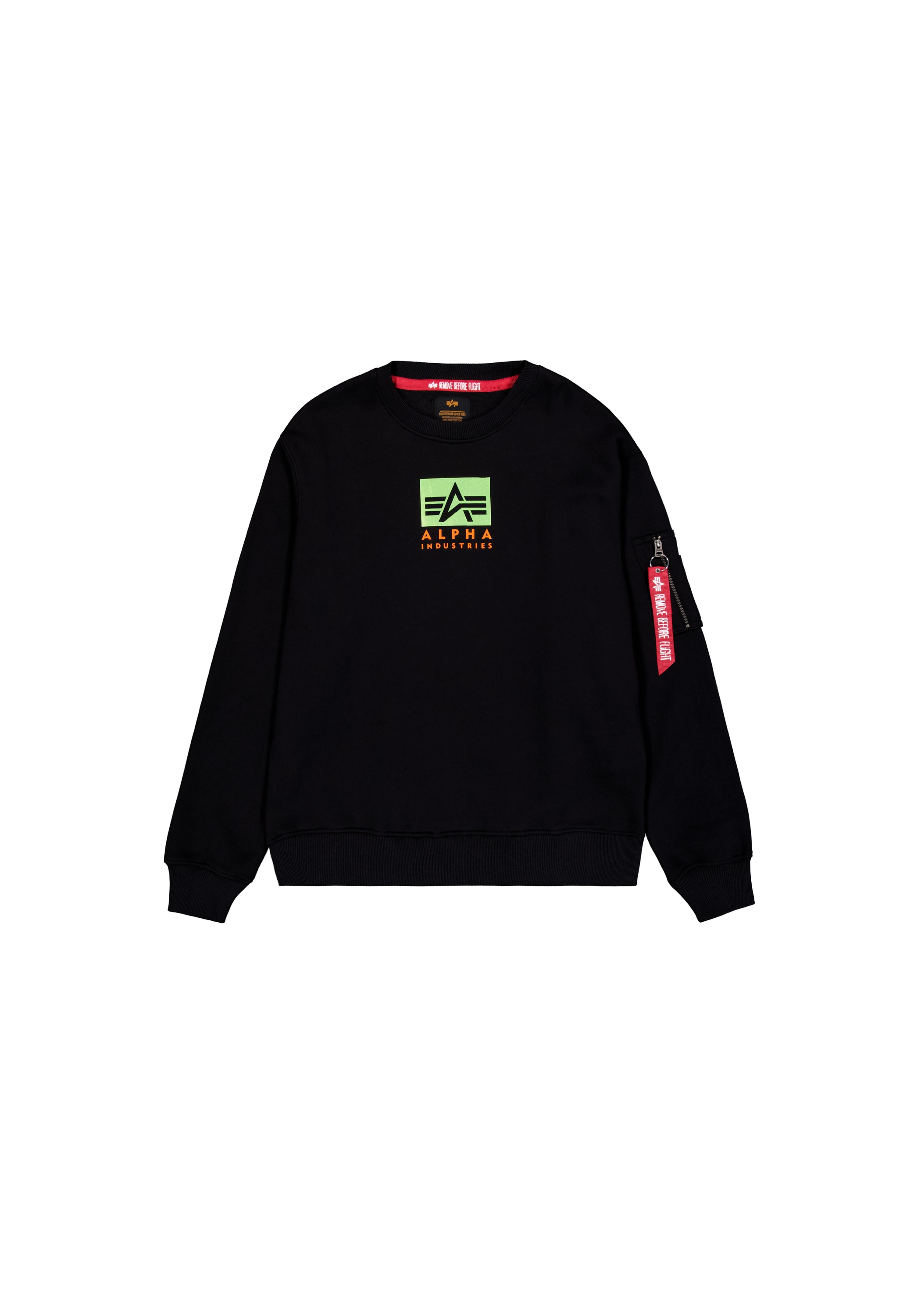 Alpha Industries Sweater »Alpha Industries Men - Sweatshirts Satin Logo Sweater«