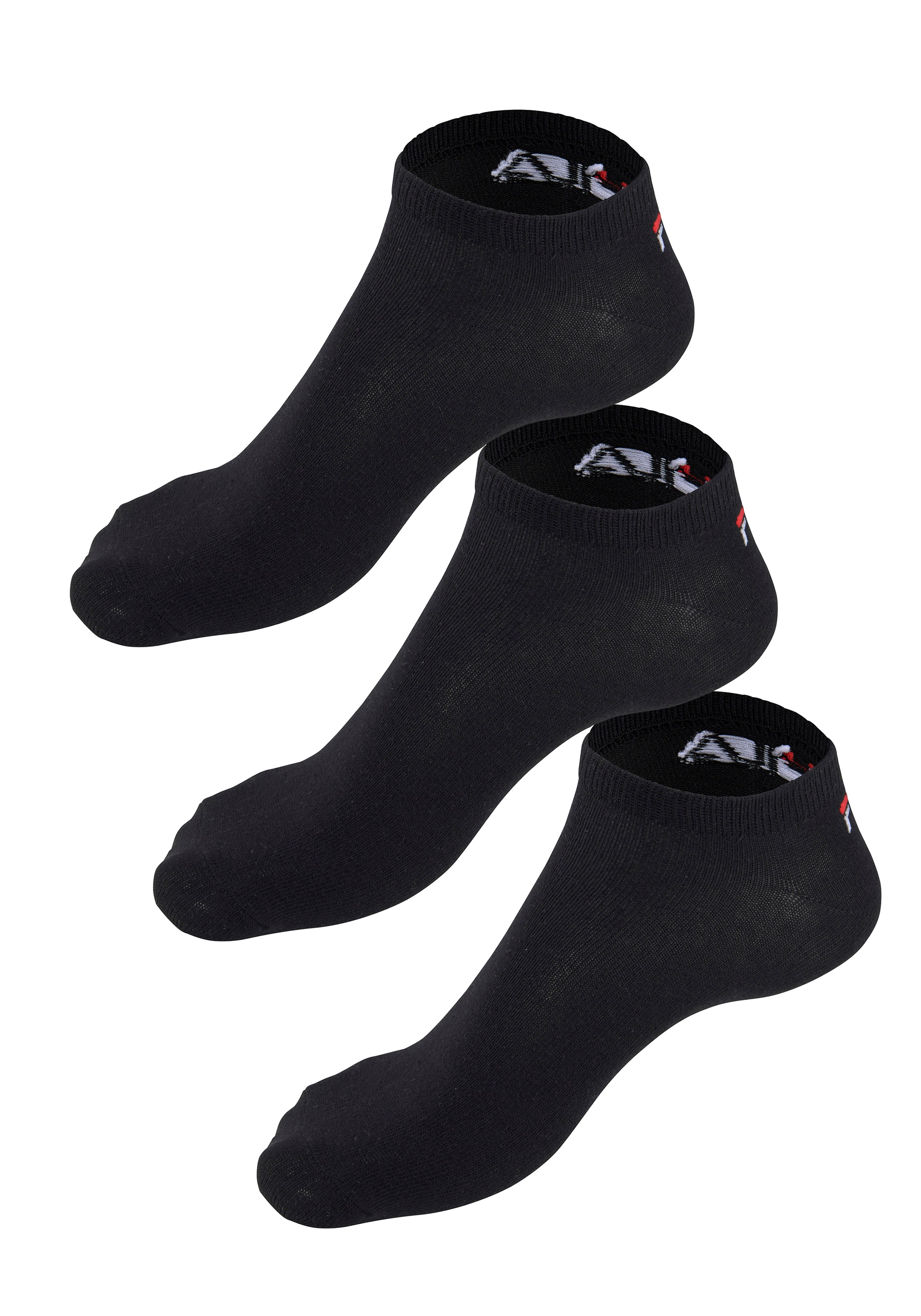 Fila Socken »UNISEX INVISIBLE PLAIN SOCKS« 3 Stk. tlg. mit eingestricktem Logo an der Ferse