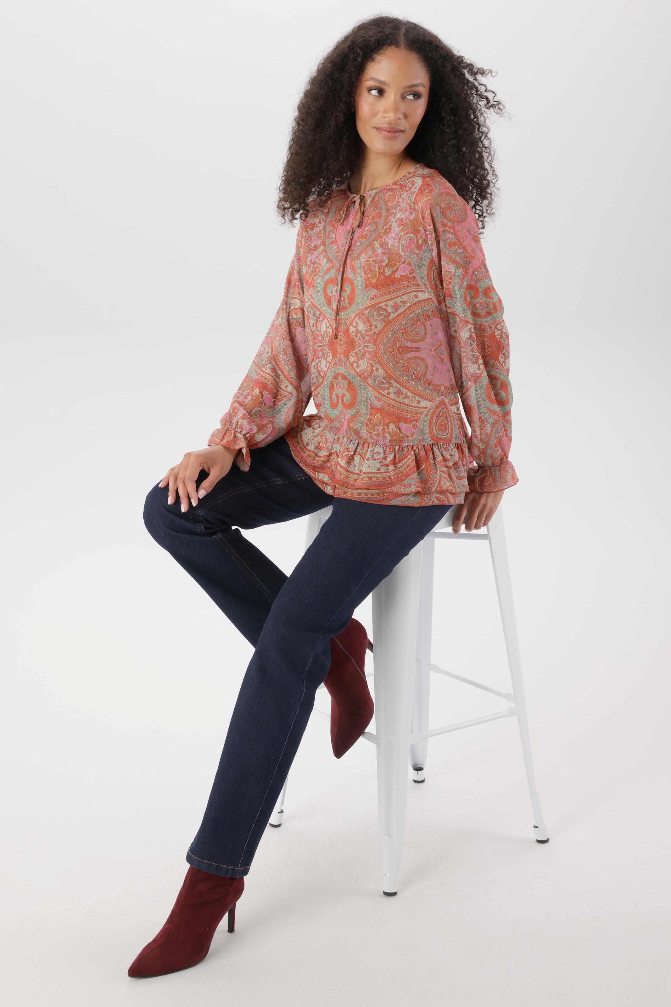 Aniston SELECTED 5-Pocket-Jeans in Straight-Form und dunkler, moderner Waschung - NEUE KOLLEKTION
