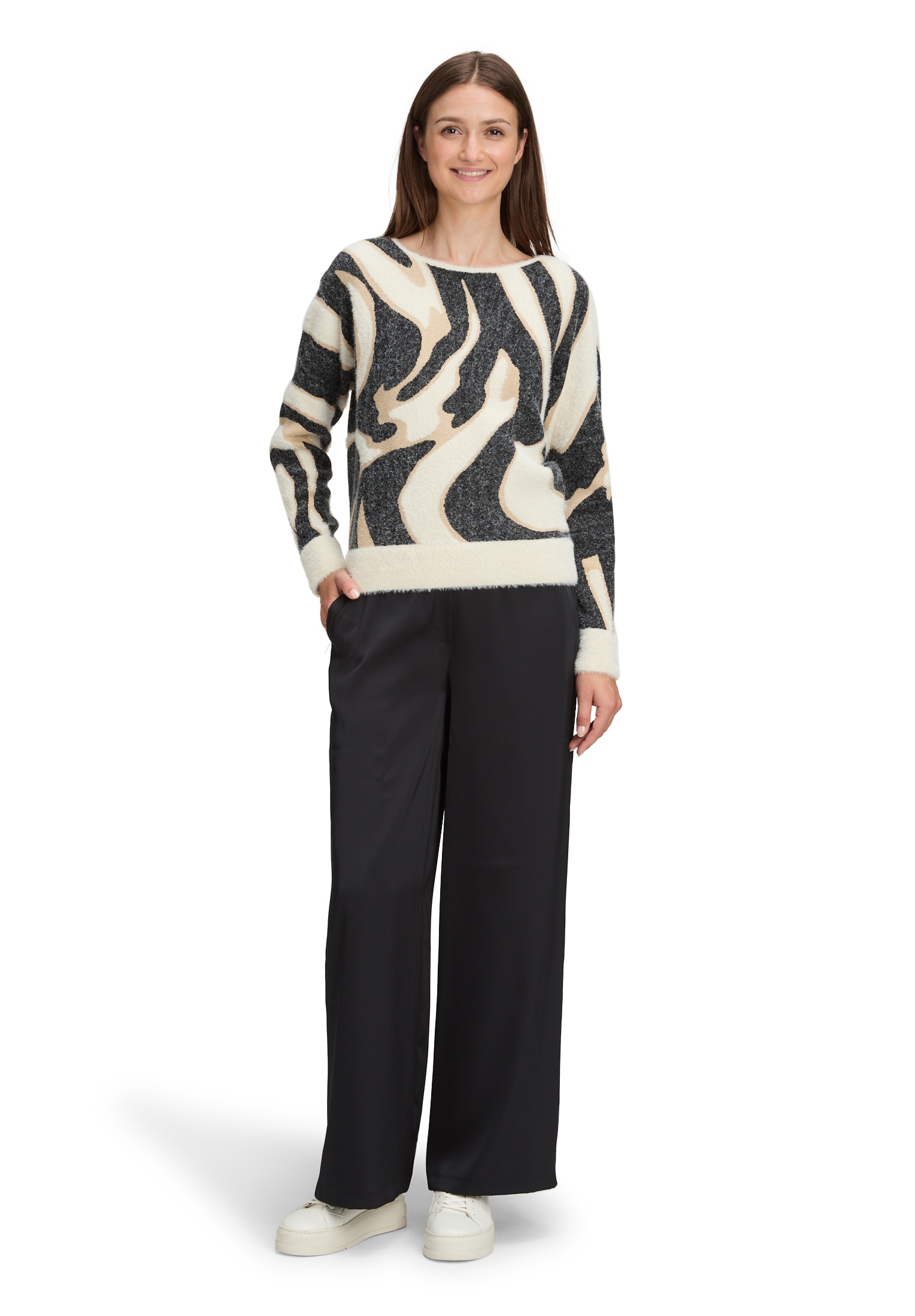 Betty&Co Strickpullover »Strickpullover mit Rippbündchen«