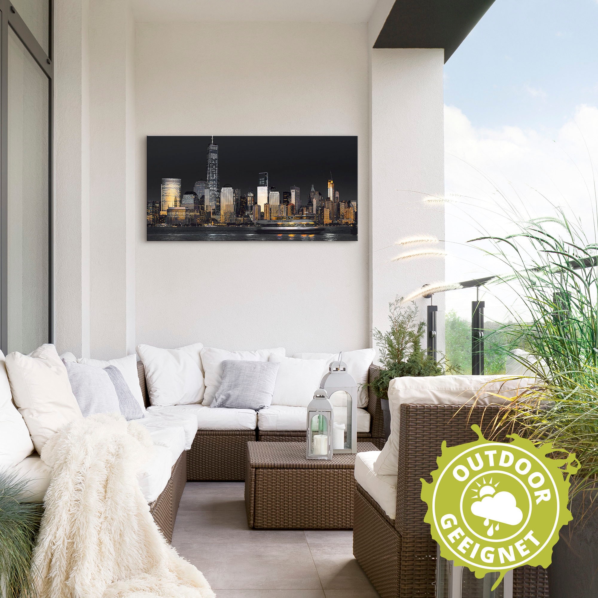 Artland Wandbild »New York Financial Distrikt« New York 1 Stk. tlg. als Alubild, Outdoorbild, Leinwandbild in verschied. Größen