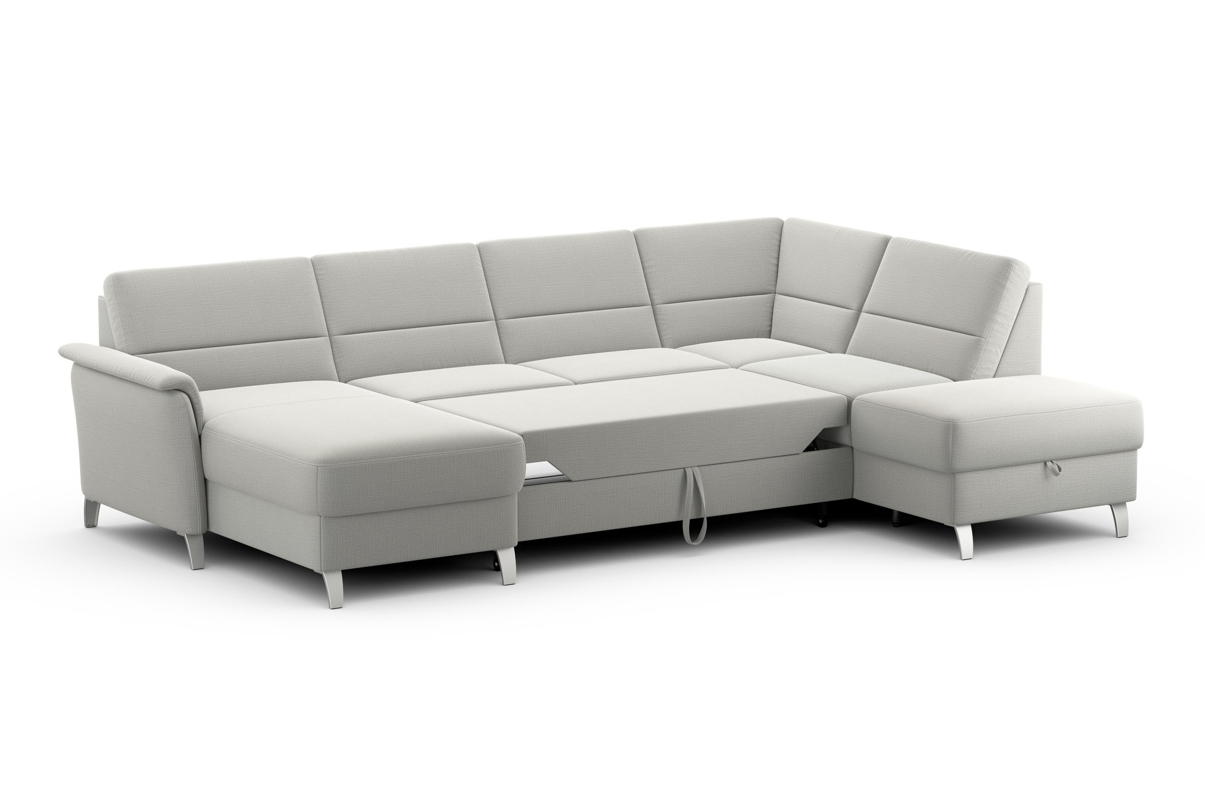 sit&more Wohnlandschaft »Palmera U-Form«, Federkern, wahlweise mit Bettfunktion und mit/ohne Stauraum