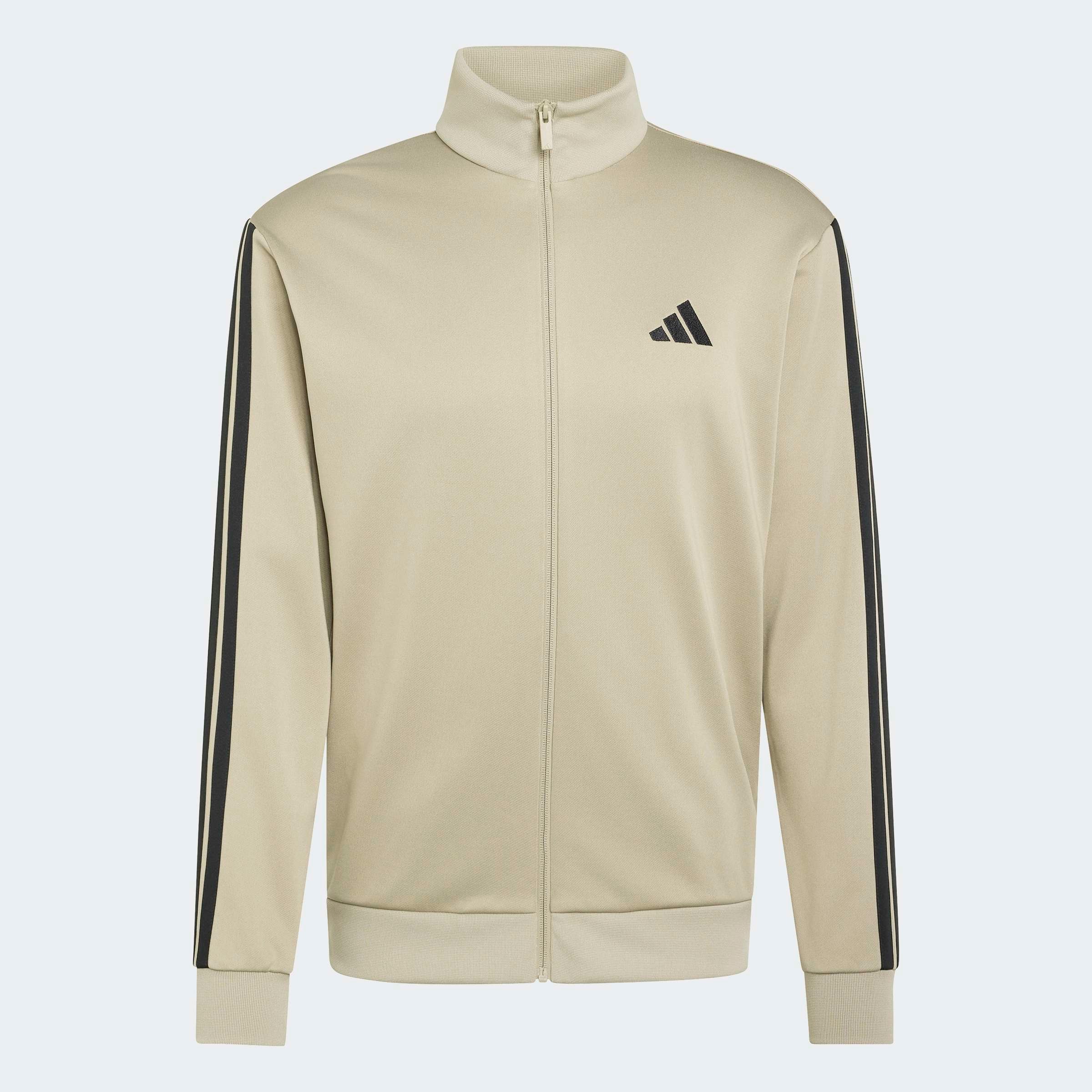 adidas Sportswear Trainingsanzug »3-STREIFEN FRENCH TERRY« 2 tlg. zweiteiliges Set, aus French-Terry-Material, mit Rippdetails