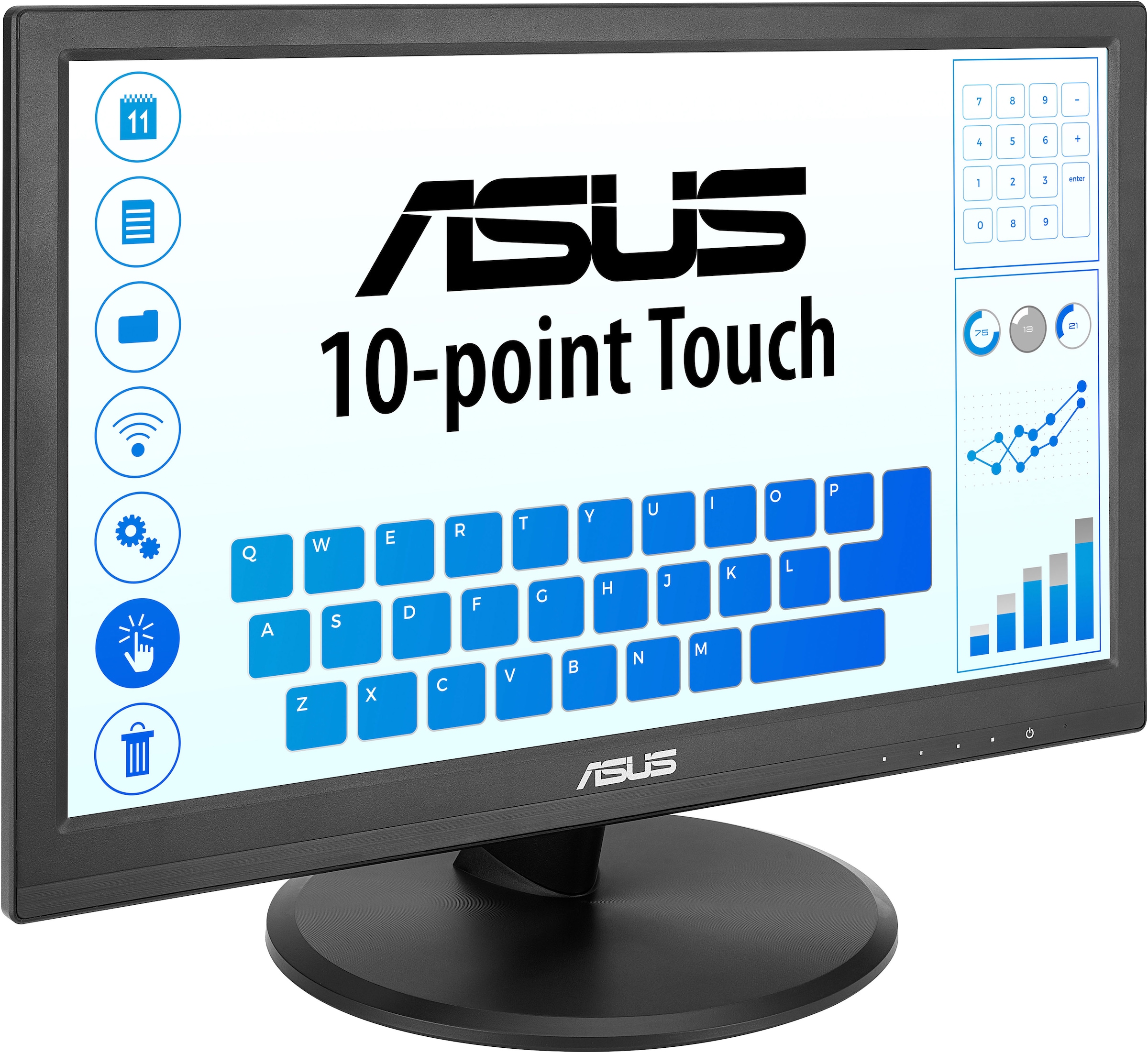 Asus LED-Monitor »VT169HE« 40 cm/16 ″  1920 x 1080 px Full HD 5 Reaktionszeit 60 Hz