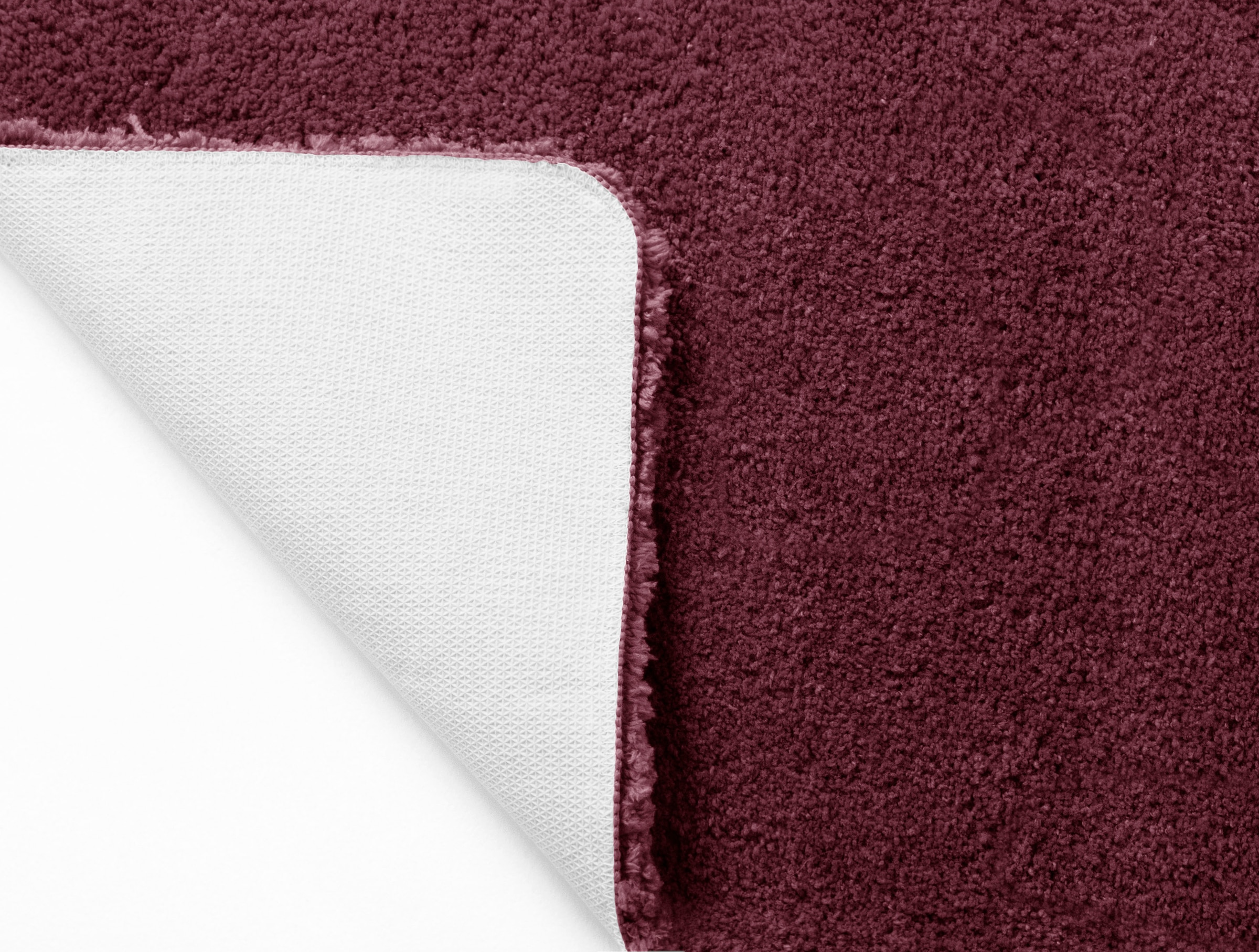 my home Badematte »Sanremo, Badvorleger, Badezimmer Teppich, sehr weich«, rutschhemmend beschichtet, fußbodenheizungsgeeignet-schnell trocknend, Badteppich, unifarben, rechteckig, rund & als 3-tlg. Set erhältlich