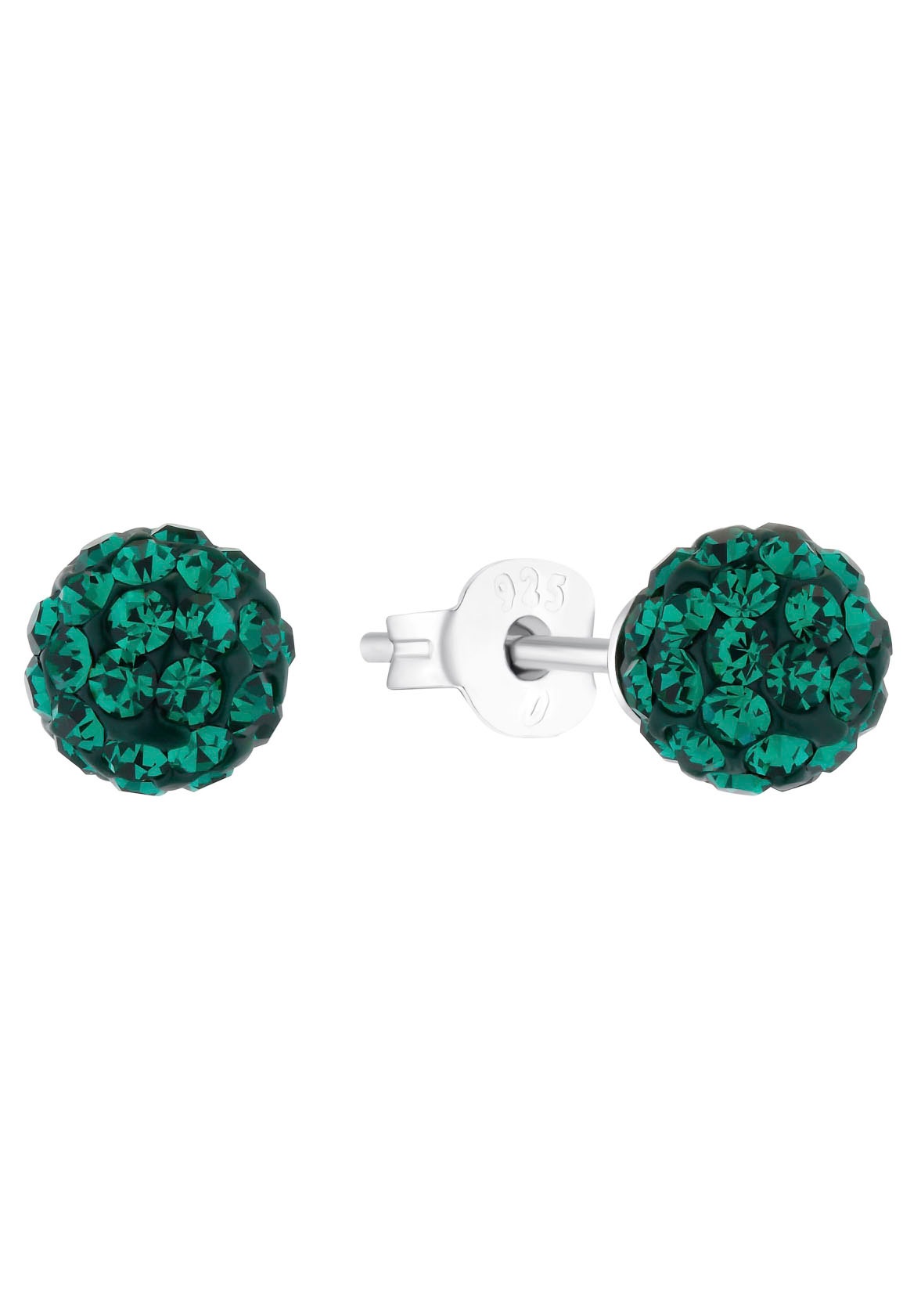 Amor Paar Ohrstecker »Kugel, rund, 9155231«, mit Kristallglas