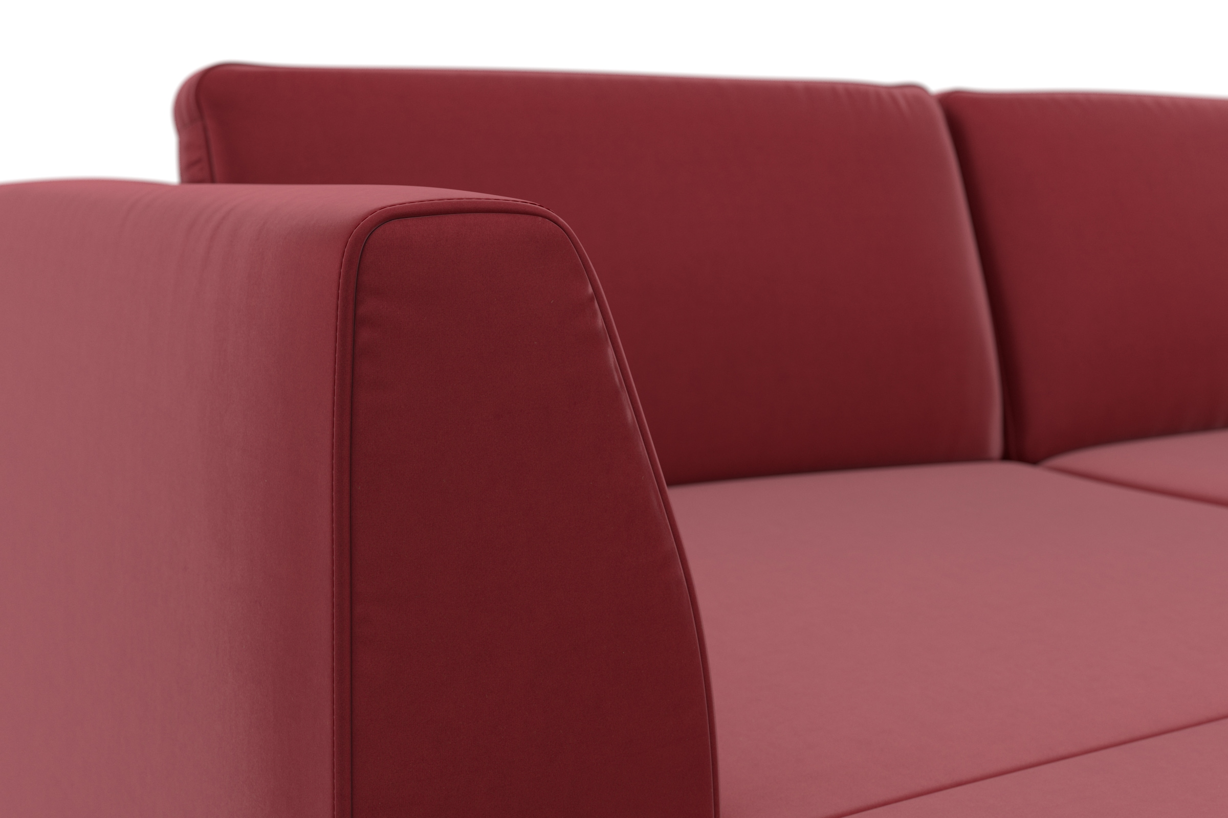 sit&more Wohnlandschaft »Olsen U-Form« inklusive Sitztiefenverstellung, wahlweise mit Bettfunktion, 15cm hoch