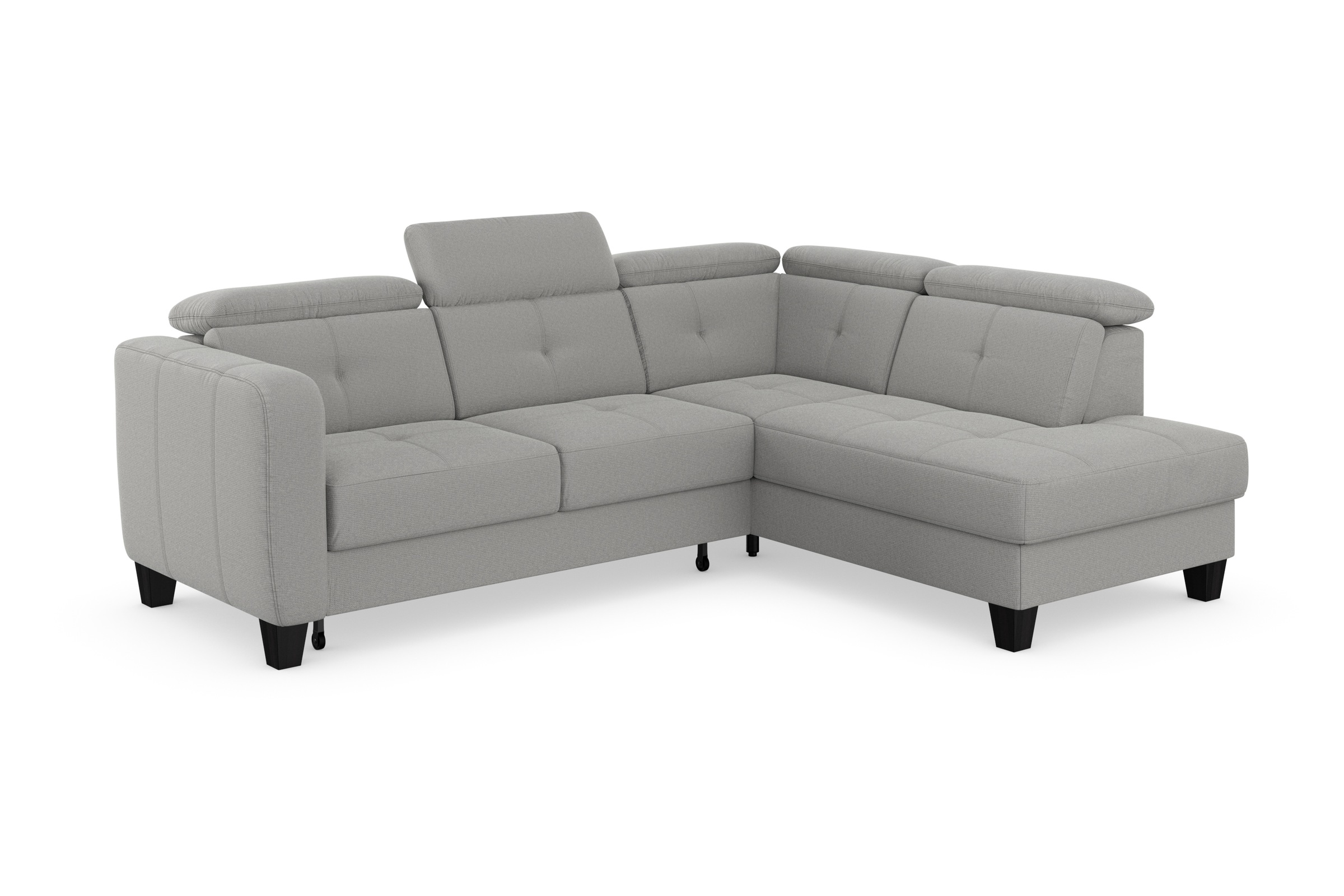 sit&more Ecksofa »Belluci L-Form«, inklusive Federkern, wahlweise mit Bettfunktion und Bettkasten
