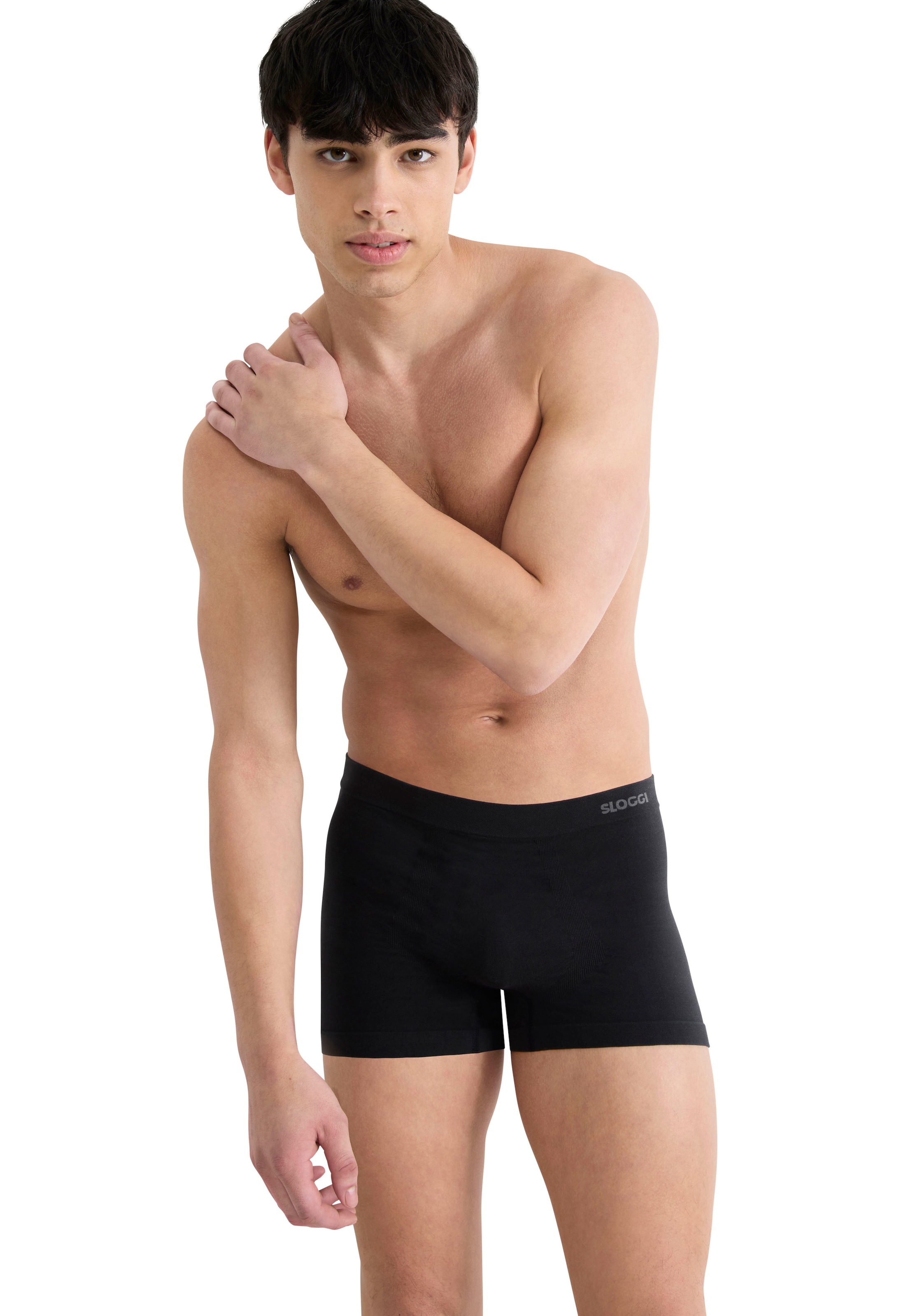 sloggi Hipster »Men GO Smooth« Packung, 2er Pack, 2 Stk. tlg., nahtlos, atmungsaktiv, Baumwoll-Mix, elastischer Bund