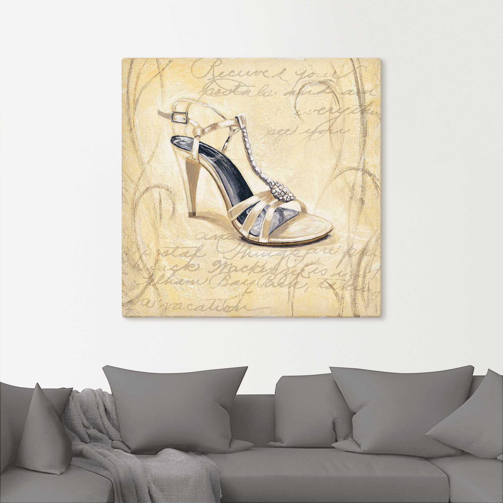 Artland Wandbild »Stiletto I - Schuh«, Mode, (1 St.), als Leinwandbild, Wandaufkleber in verschied. Größen