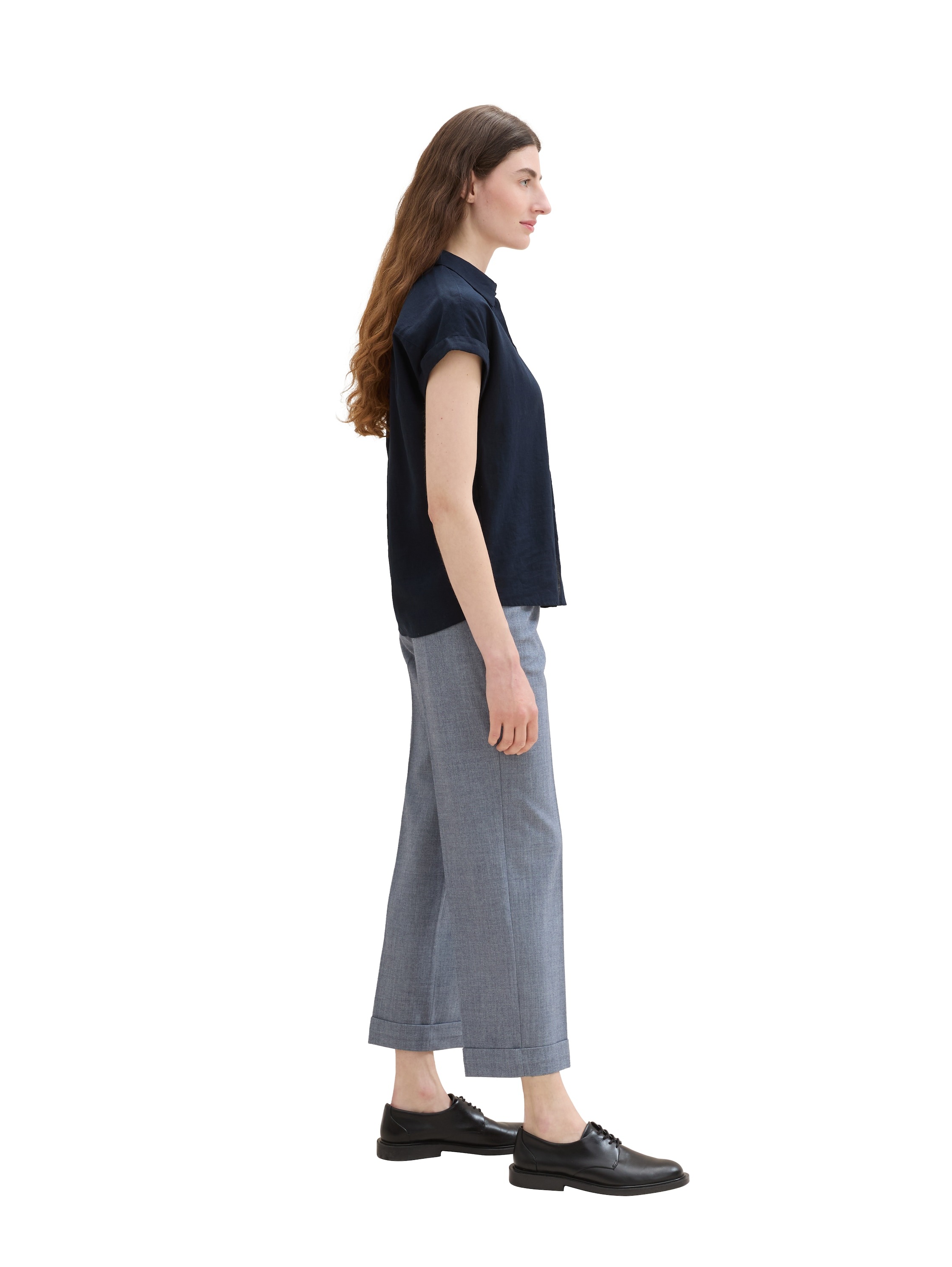 TOM TAILOR 7/8-Hose »LEA Straight«, mit Bundfalte und geradem Bein