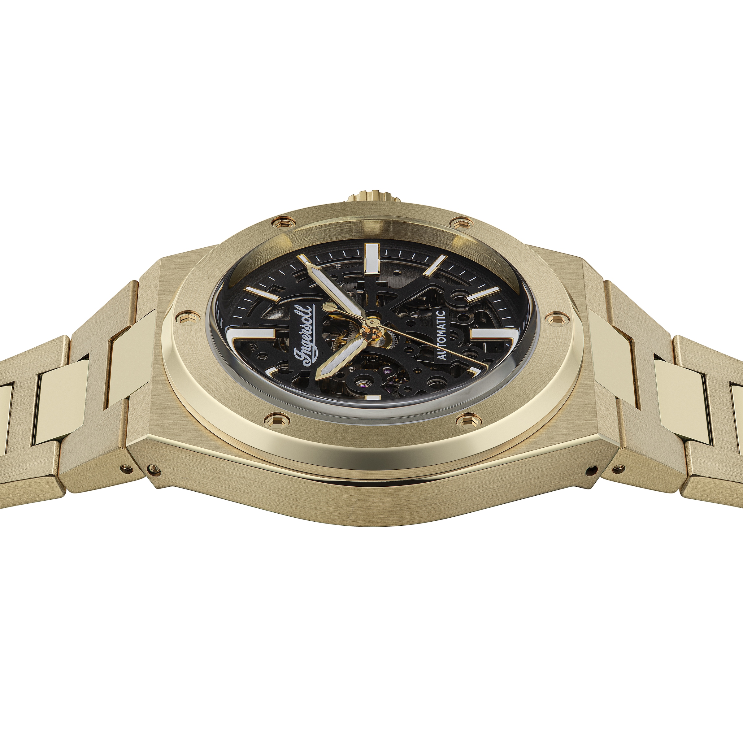 Ingersoll Automatikuhr »The Baller« Armbanduhr, Herrenuhr, Mechanische Uhr, Edelstahlarmband, analog