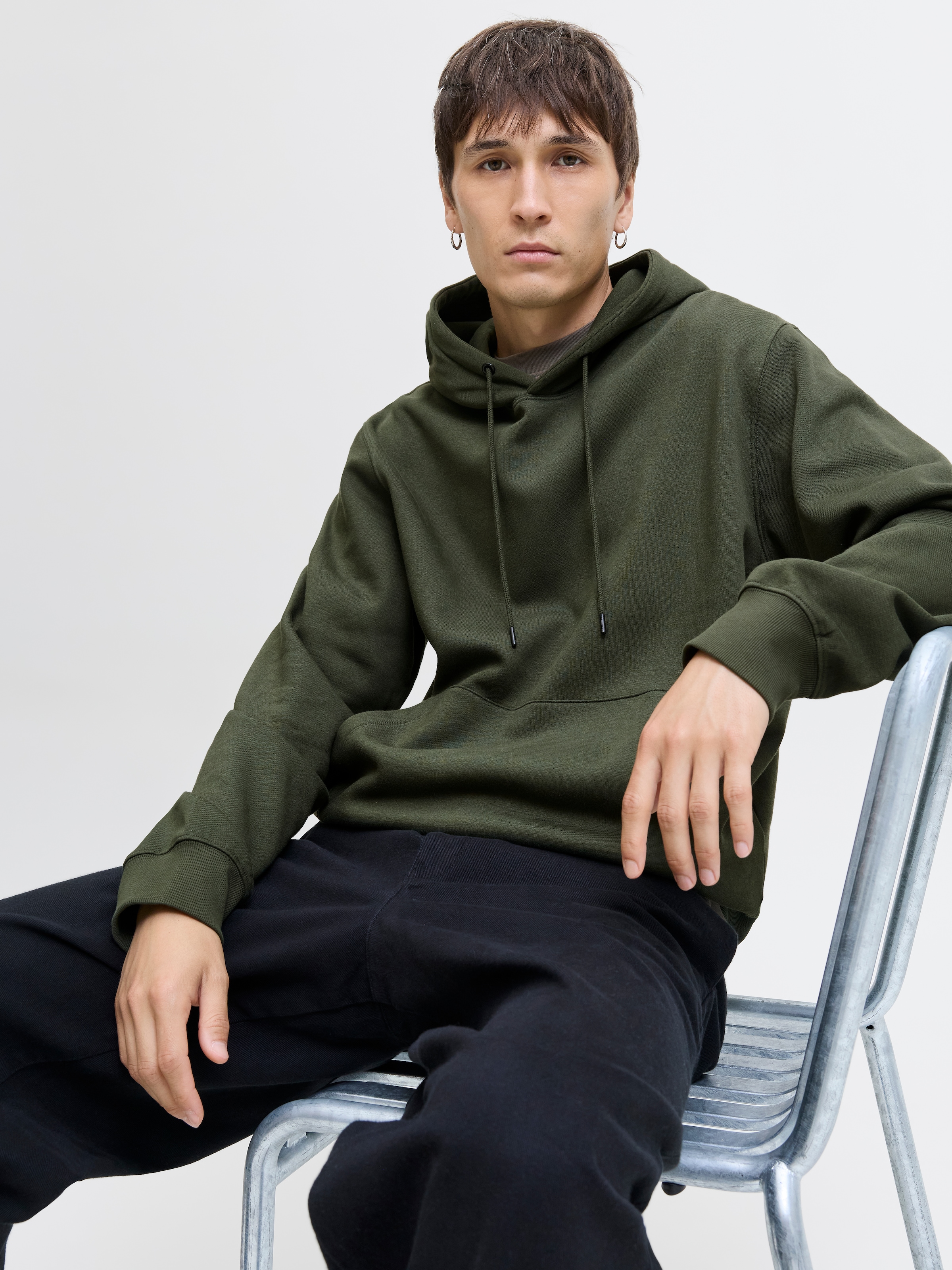 Jack & Jones Kapuzensweatshirt »JJESTAR BASIC SWEAT HOOD NOOS«, mit Rippbündchen