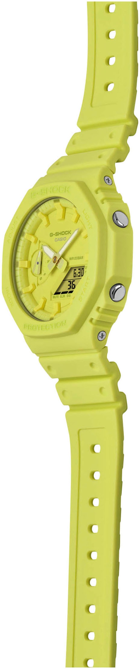 CASIO G-SHOCK Chronograph, Quarzuhr,Armbanduhr,Herrenuhr,digital, bis 20bar wasserd.Resinbarmband