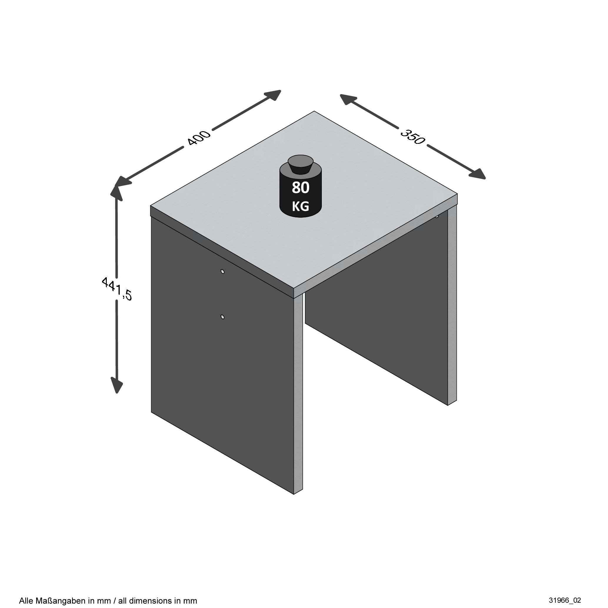 FMD Arbeitshocker »Schminki«