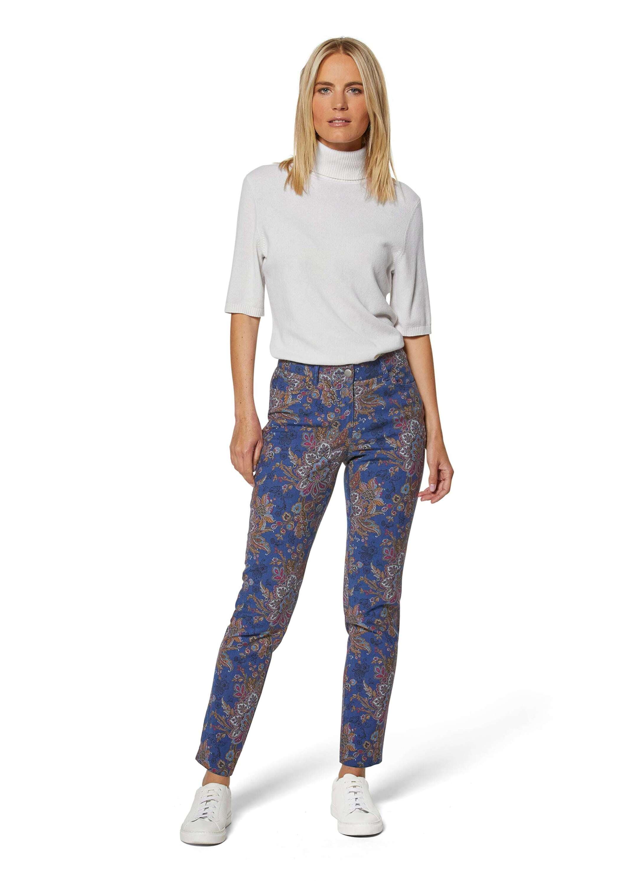 MADELEINE Regular-fit-Jeans »Jeans Schlanke Jeans mit Paisley-Print«