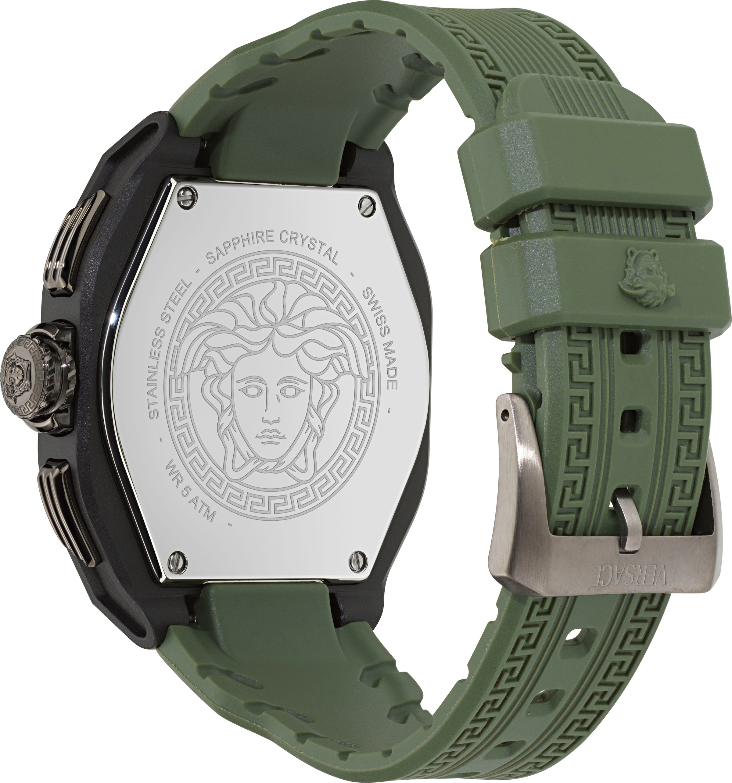 Versace Chronograph »V-LEGEND CHRONO« Quarzuhr, Armbanduhr, Herrenuhr, Swiss Made,analog, Tag, Stoppfunktion