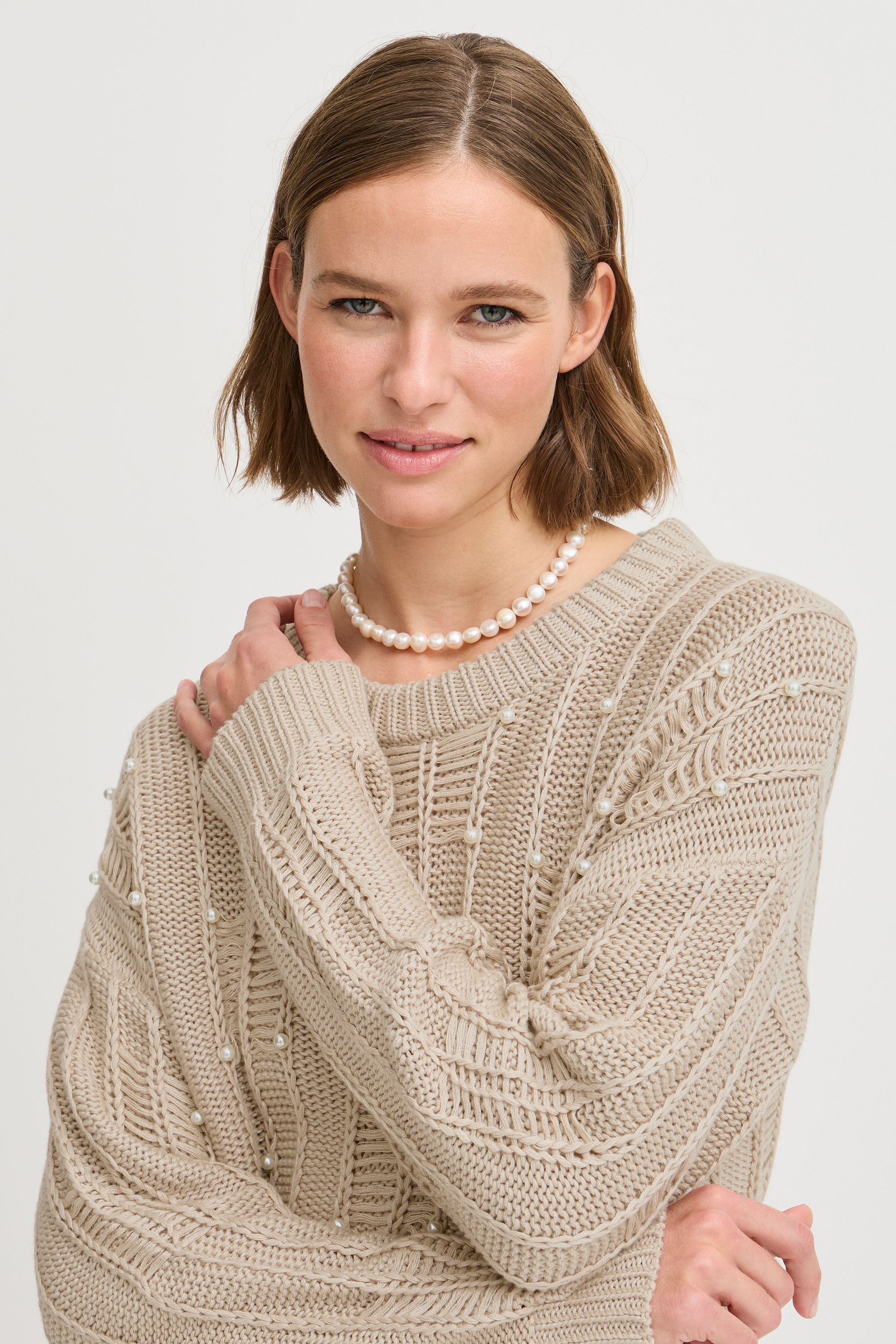 b.young Strickfleece-Pullover »Strickpullover BYNELLE JUMPER -«