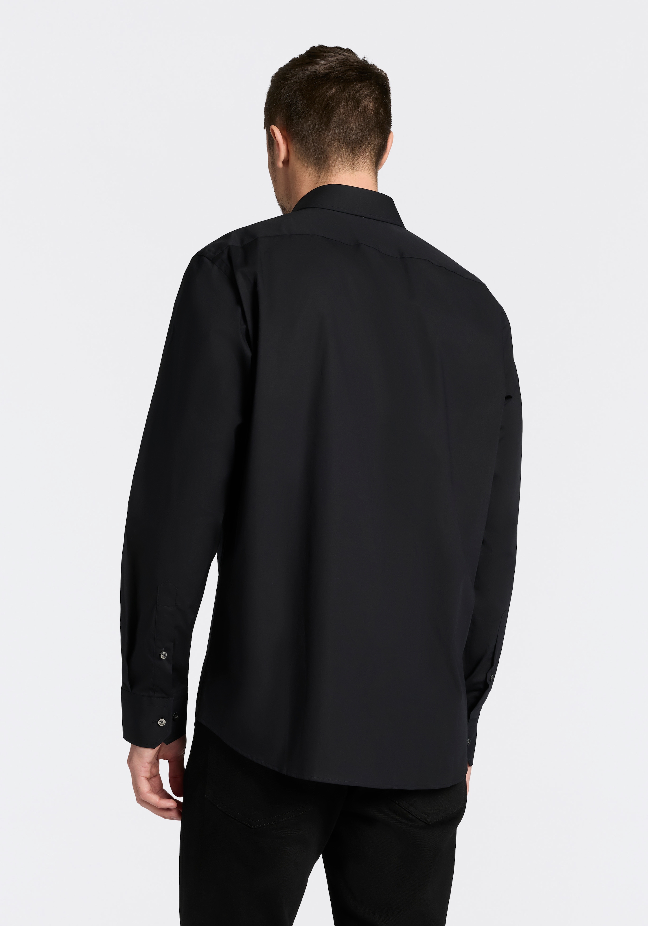 BOSS Businesshemd Kentkragen, Regular Fit, bügelleichte Qualität