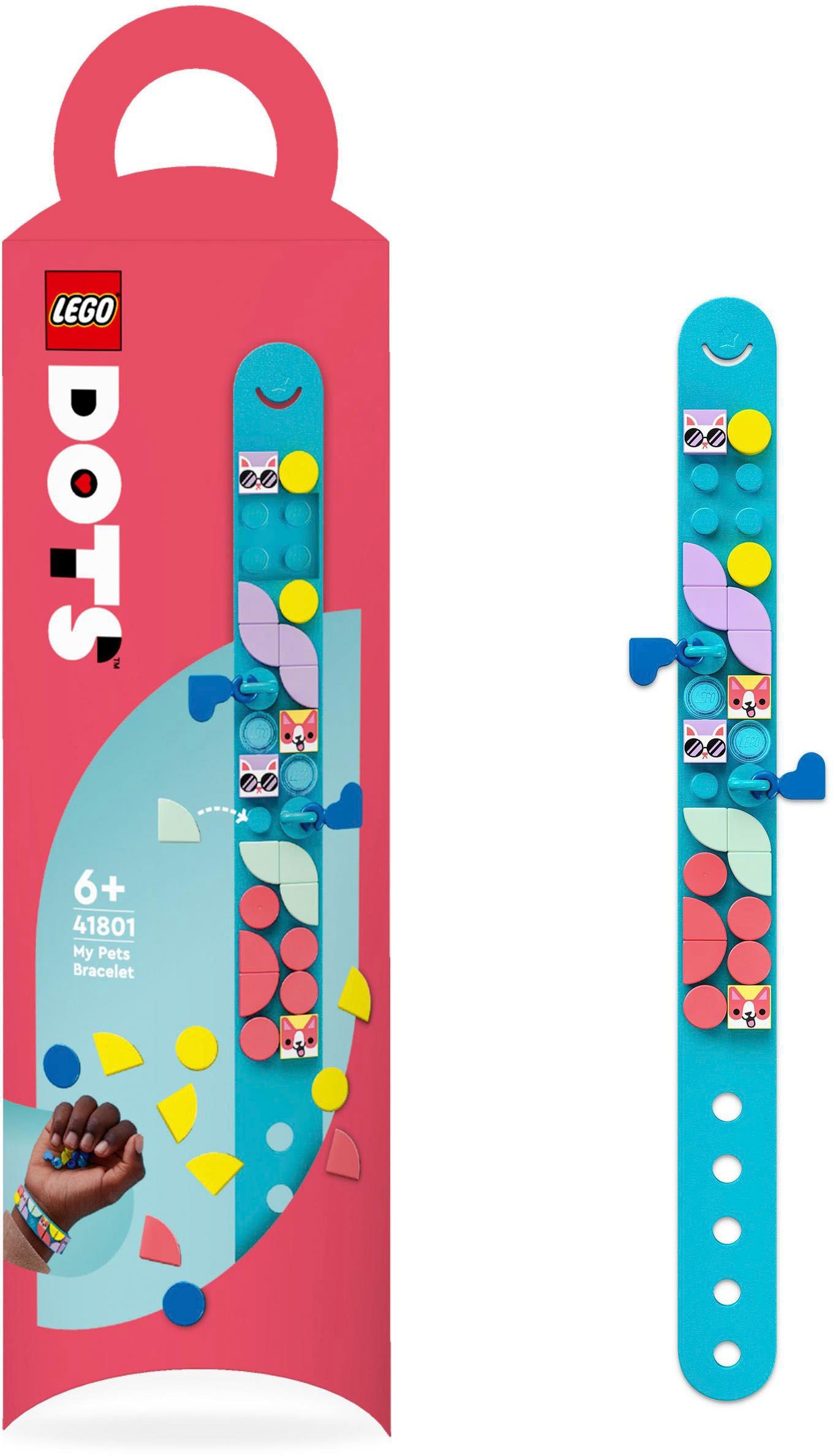 LEGO® Konstruktionsspielsteine »Tier Armband (41801), LEGO® DOTS«, (37 St.), Made in Europe