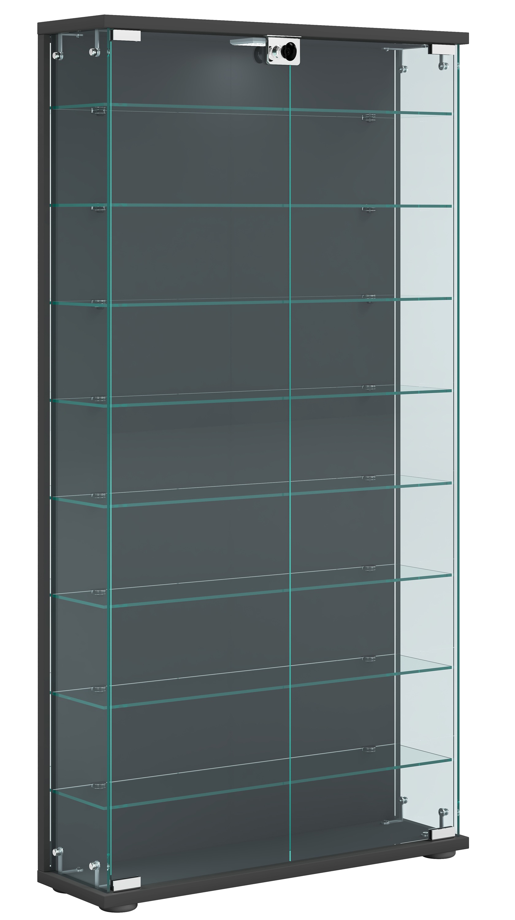VCM Vitrine »Holz Glas Stand Vitrine Sammelvitrine Stelas L«, (1 St.)