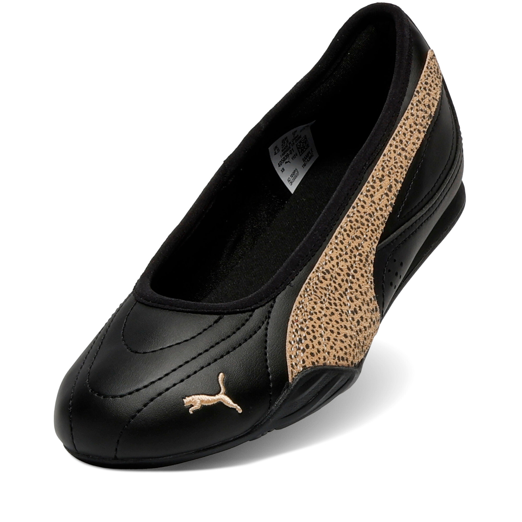 PUMA Sneaker »CATCH SOLEIL BALLERINA TOPCAT«  mit Leo-Print, leicht profilierte Gummi-Laufsohle