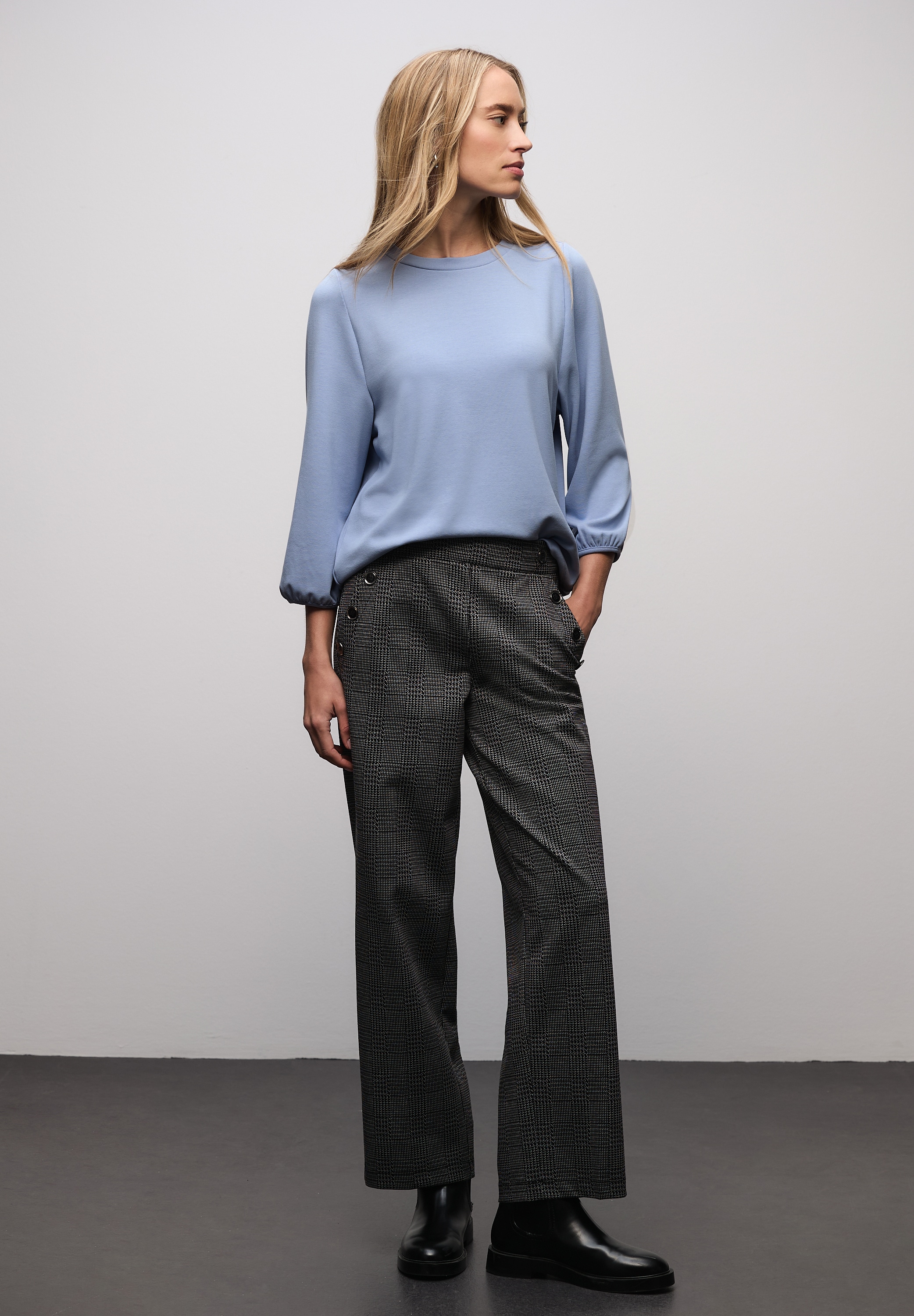 STREET ONE 3/4-Arm-Shirt mit elastischem Bündchen