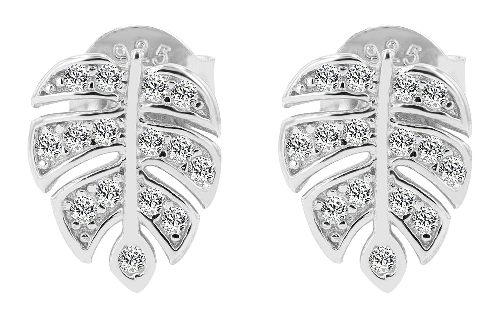 Adelia´s Paar Ohrstecker »Damen Ohrringe ¿ Ohrstecker aus 925 Silber«