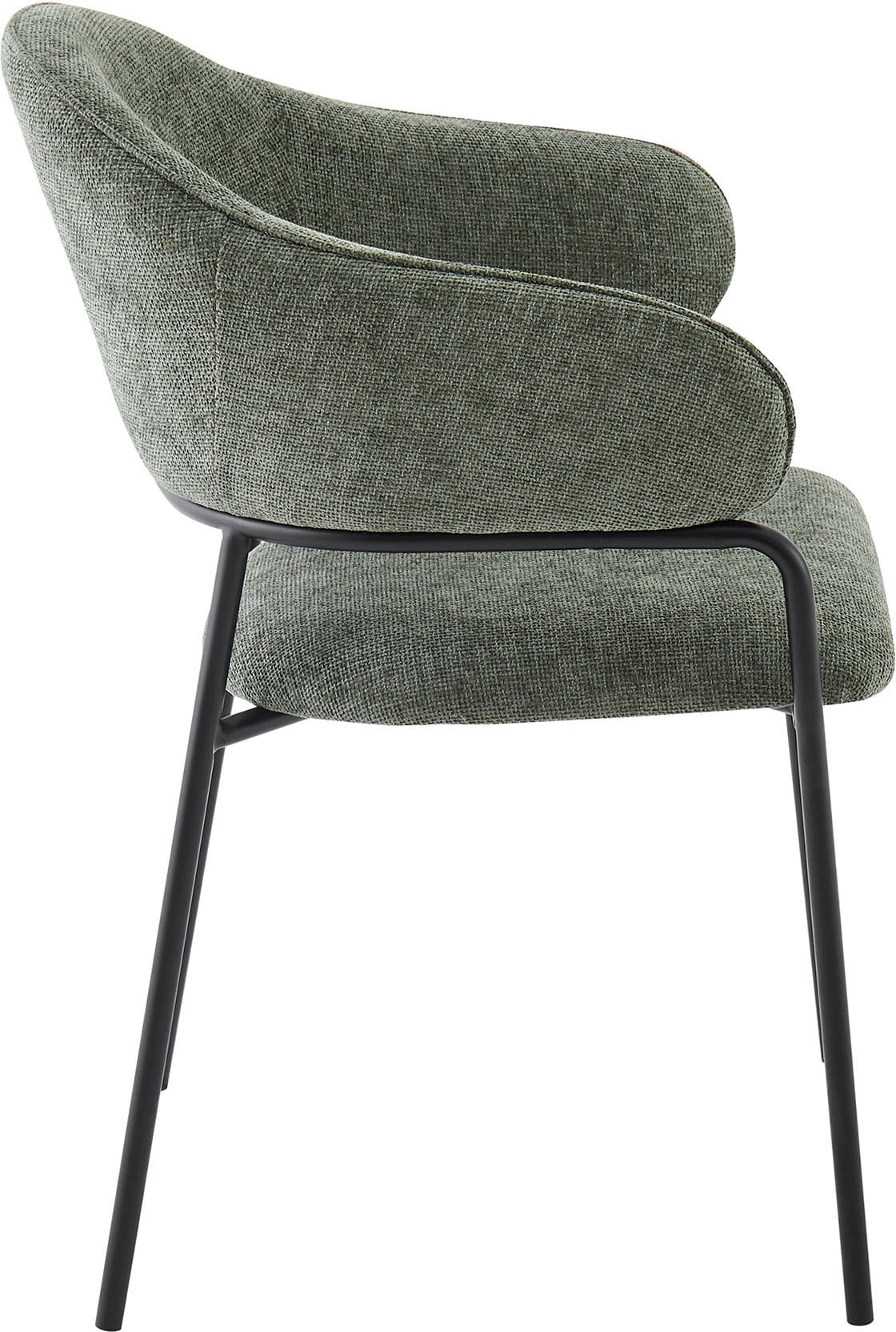 byLIVING Esszimmerstuhl »Curve« (Set) 2 Stk.moderner Stoff Stuhl mit gemütlichem Sitzkomfort, verschiedene Farben.