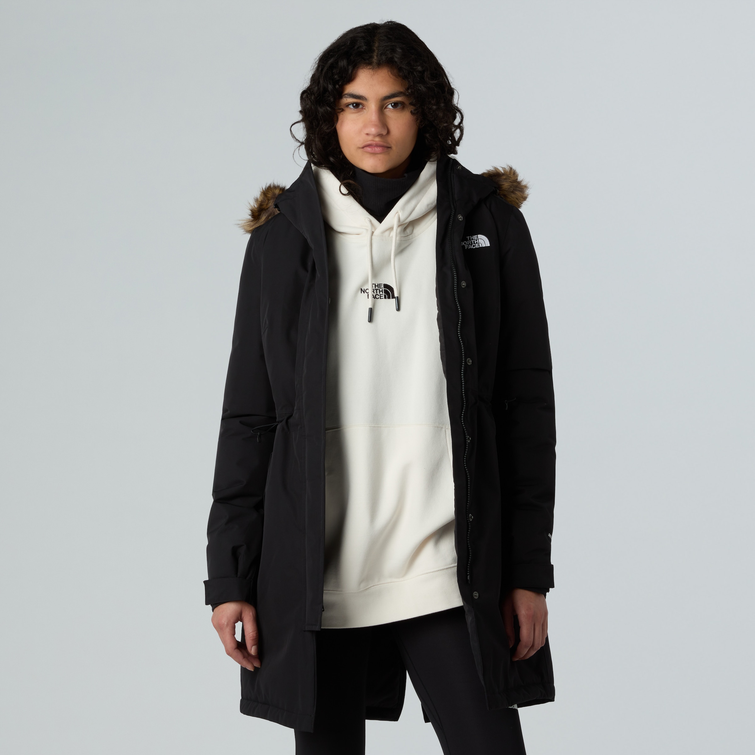 The North Face Kurzmantel »W ZANECK PARKA« mit 2-Wege-Reißverschluss, atmungsaktiv, winddicht, wasserdicht