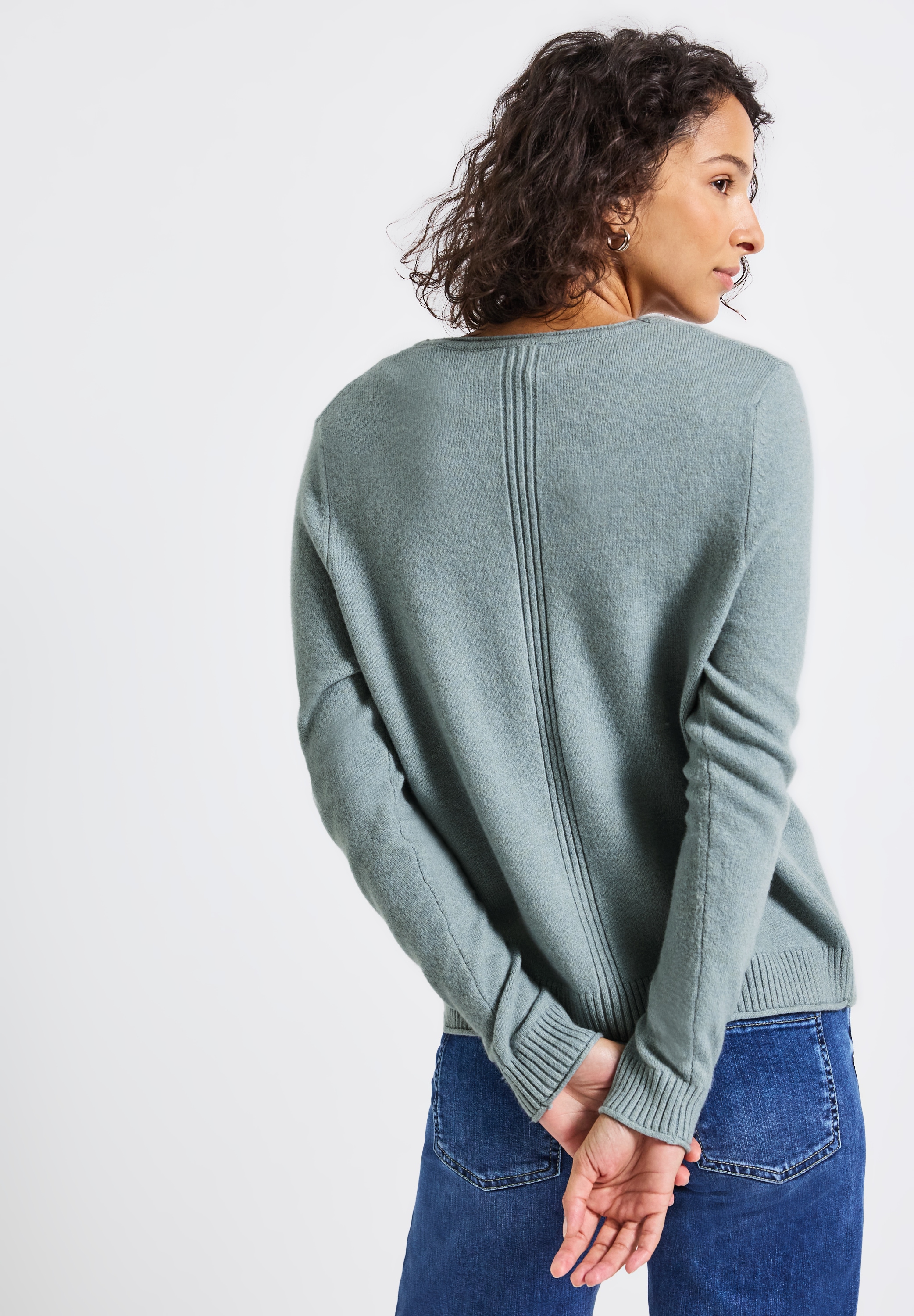 STREET ONE Cardigan, mit V-Ausschnitt
