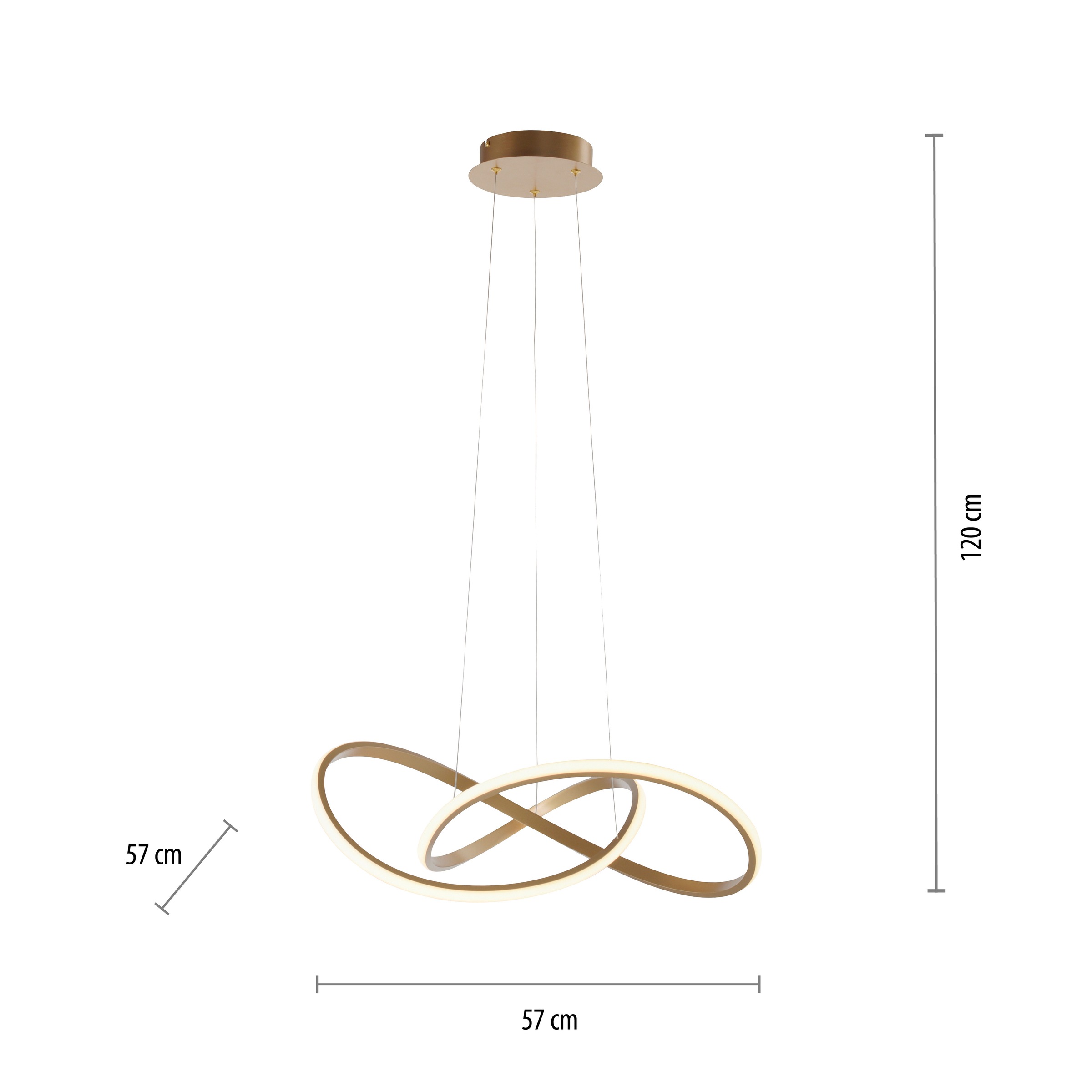JUST LIGHT Pendelleuchte »MARIA«, 1 flammig, Leuchtmittel LED-Board | LED fest integriert, LED, dimmbar, Switchmo