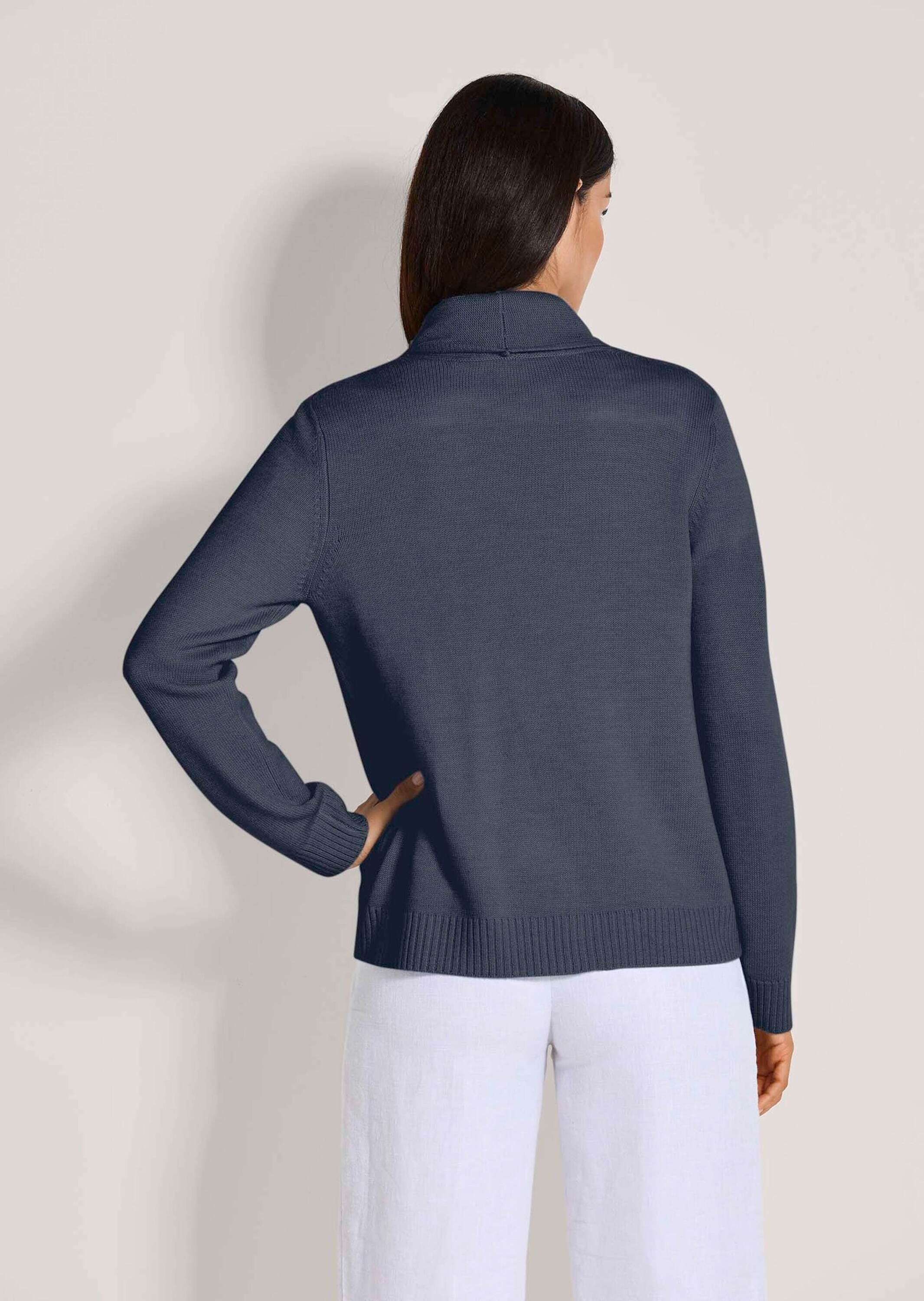 MADELEINE Strickjacke »Strickjacke Langarm Cardigan mit Schalkragen, Kaschmir« Formstabile Rippenabschlüsse