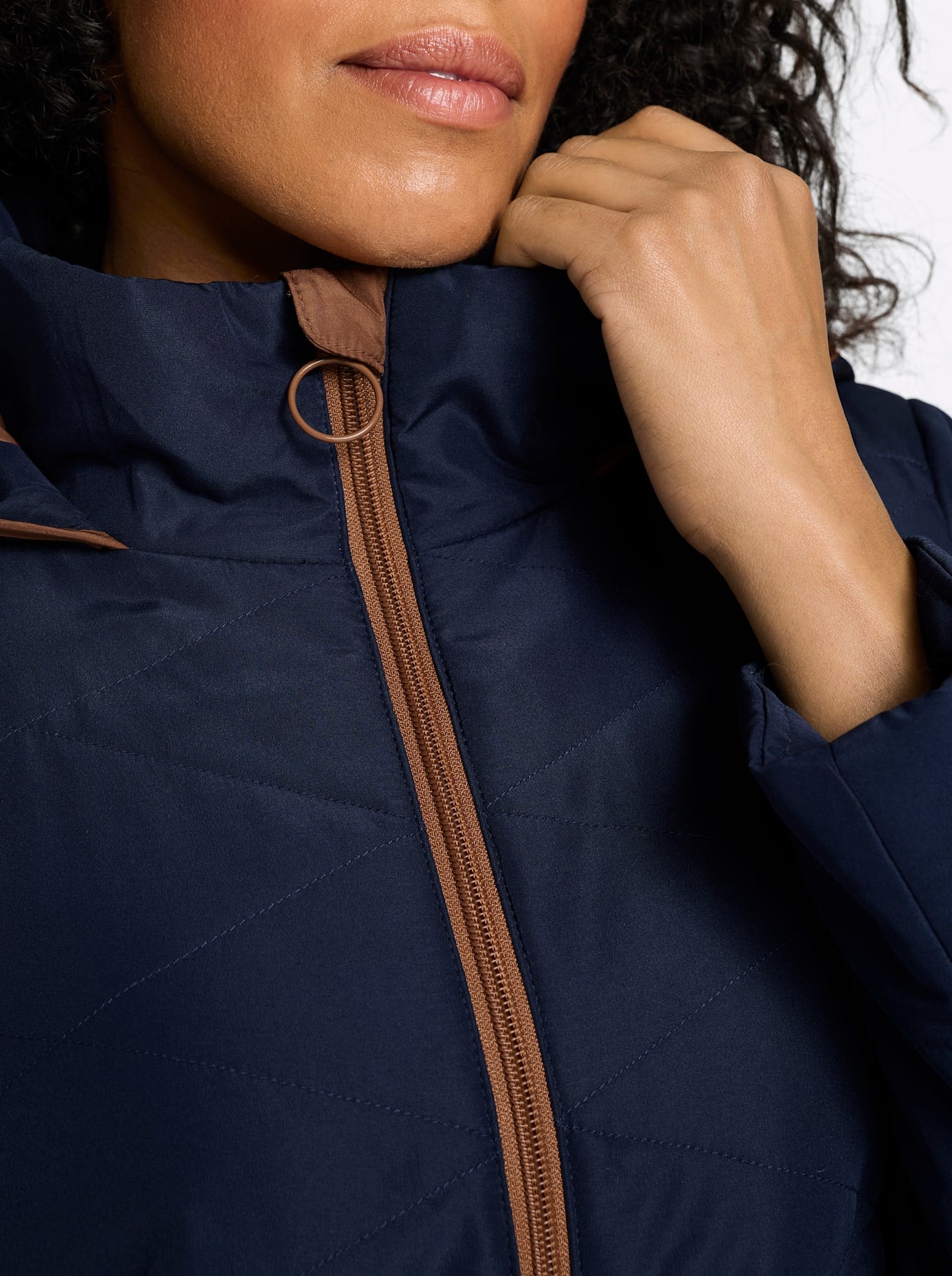 Classic Basics Steppjacke mit Kapuze