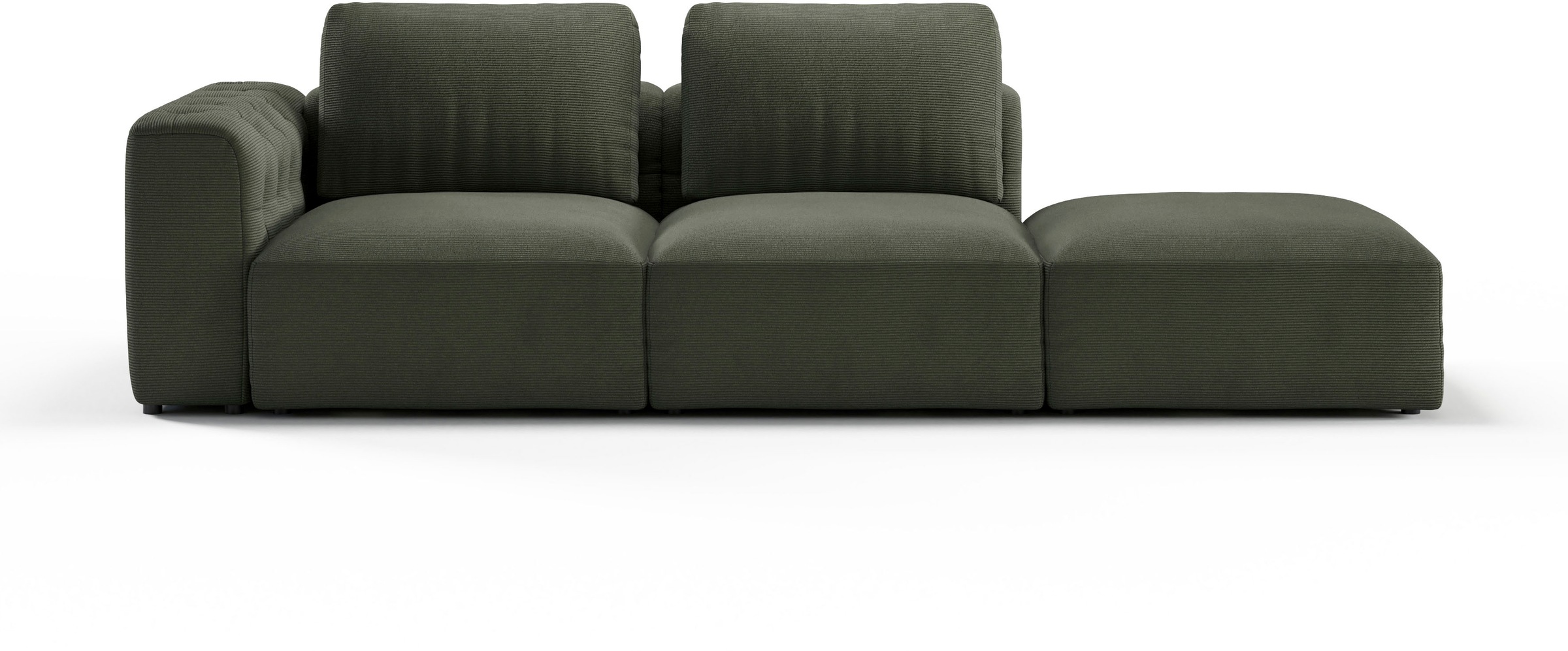 RAUM.ID Chaiselongue »Cushid« Modul-Sofa, bestehend aus 2-Sitzer und Hocker