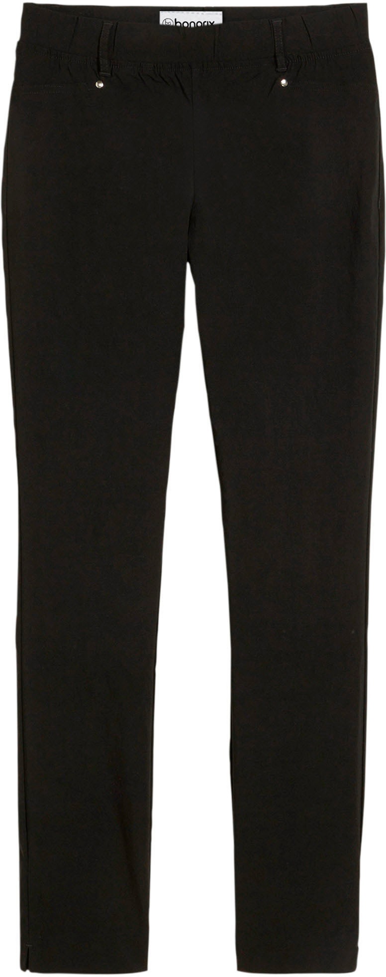 bonprix »Stretch-Hose in Schlupfform«  aus Viskose, Slim Fit Passform, Schlupfform mit Gürtelschlaufen