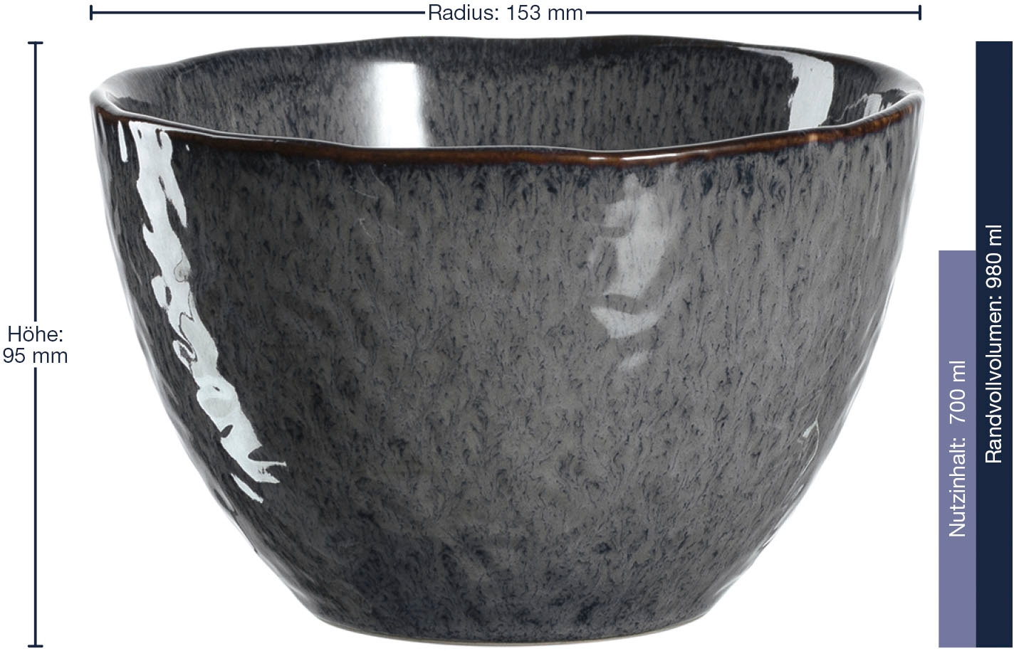LEONARDO Schale »MATERA«, 6 tlg., aus Keramik, Ø 15,3 cm