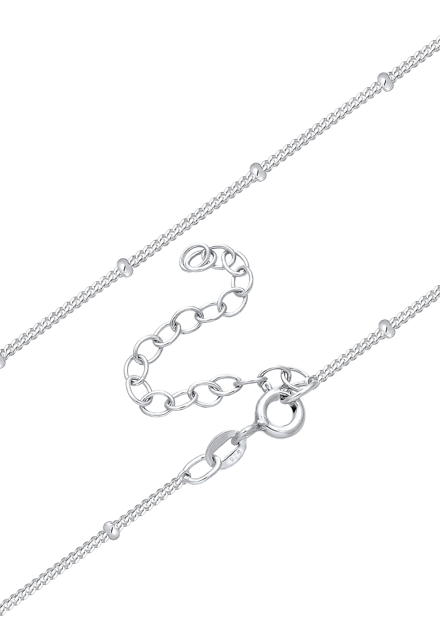 Elli Silberkette »Halskette Synthetischer Opal Rentier Geweih 925 Silber«
