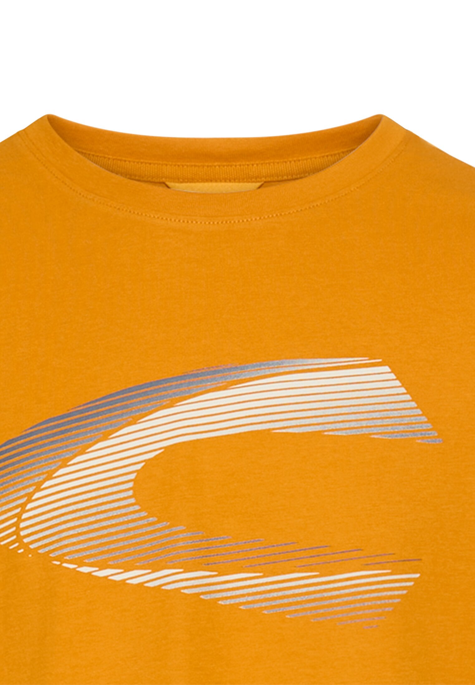 camel active T-Shirt mit Logo Print