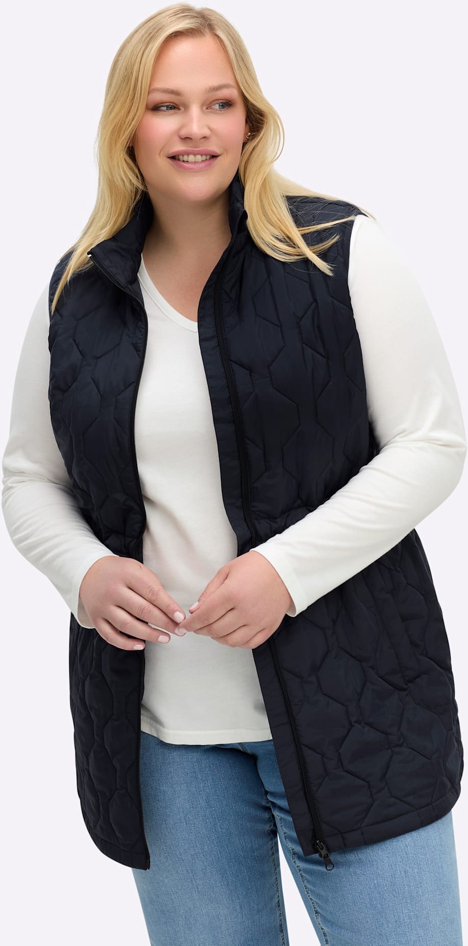 Sheego Damen Steppweste, Größe 50