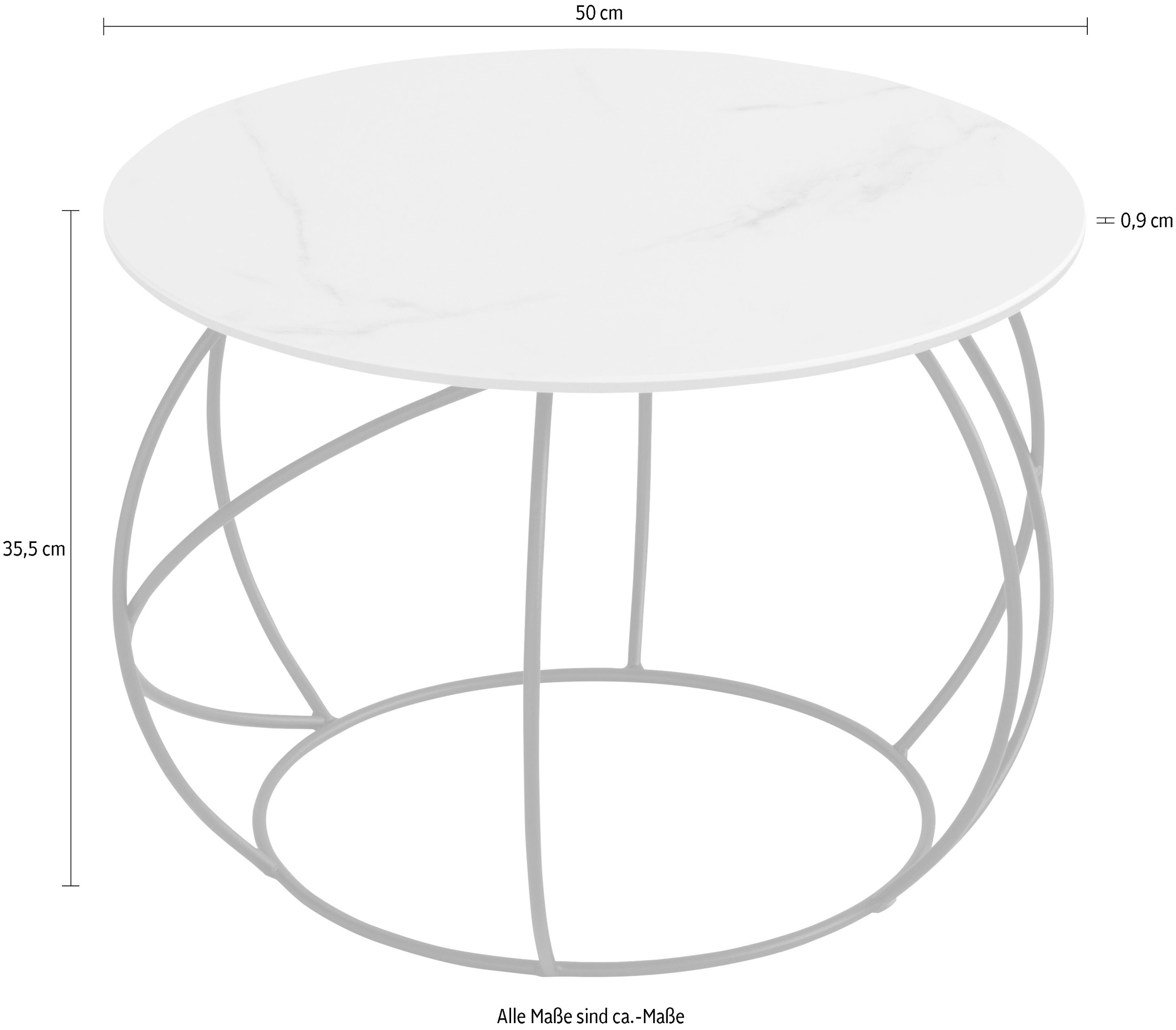 Henke Möbel Beistelltisch, Tischplatte hochwertiger aus Shop OTTO Keramik Online