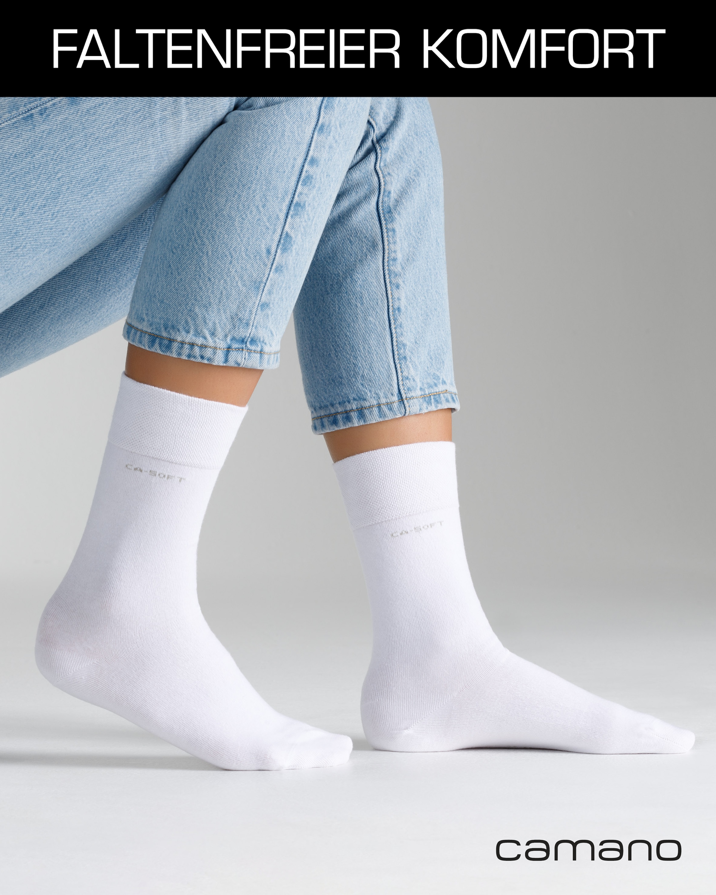 Camano Socken »ca-soft« 4 Paar,  mit verstärktem Fersen- und Zehenbereich
